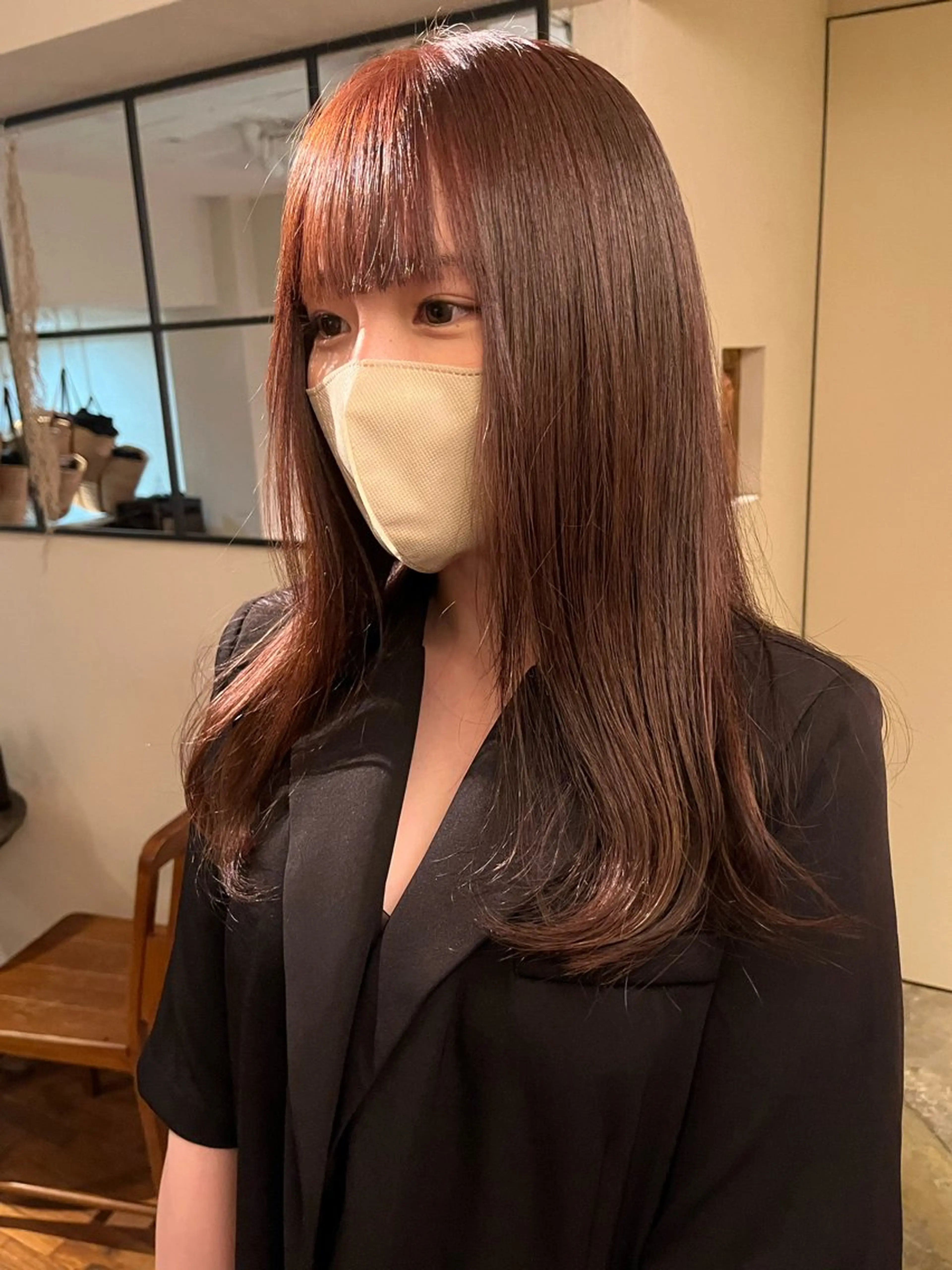 ロング カラー 須藤 優真 レイヤーボブ ウルフのヘアスタイル