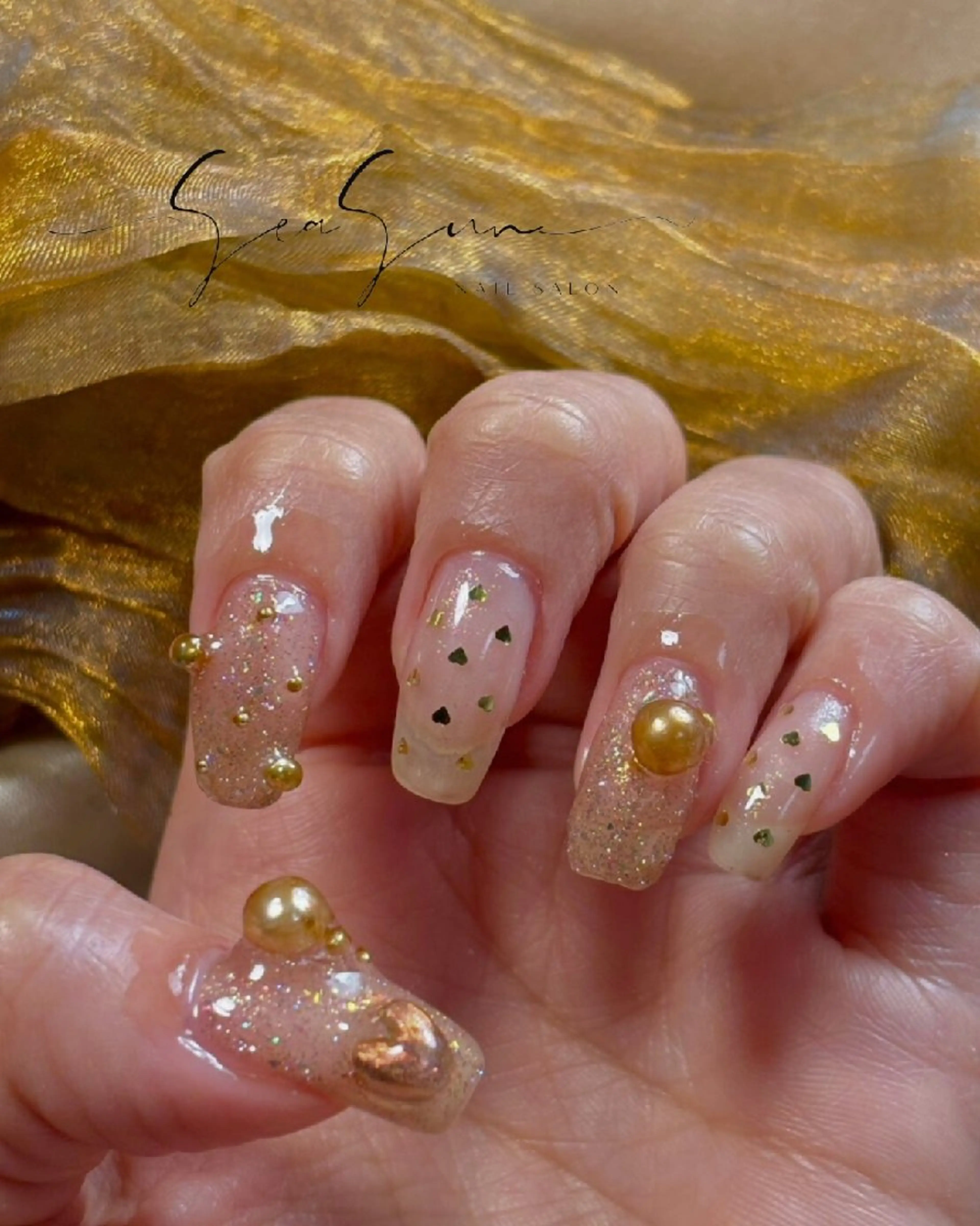 ネイル バレンタイン ハンドネイル 白馬ネイルサロン （しーさん）のネイルデザイン