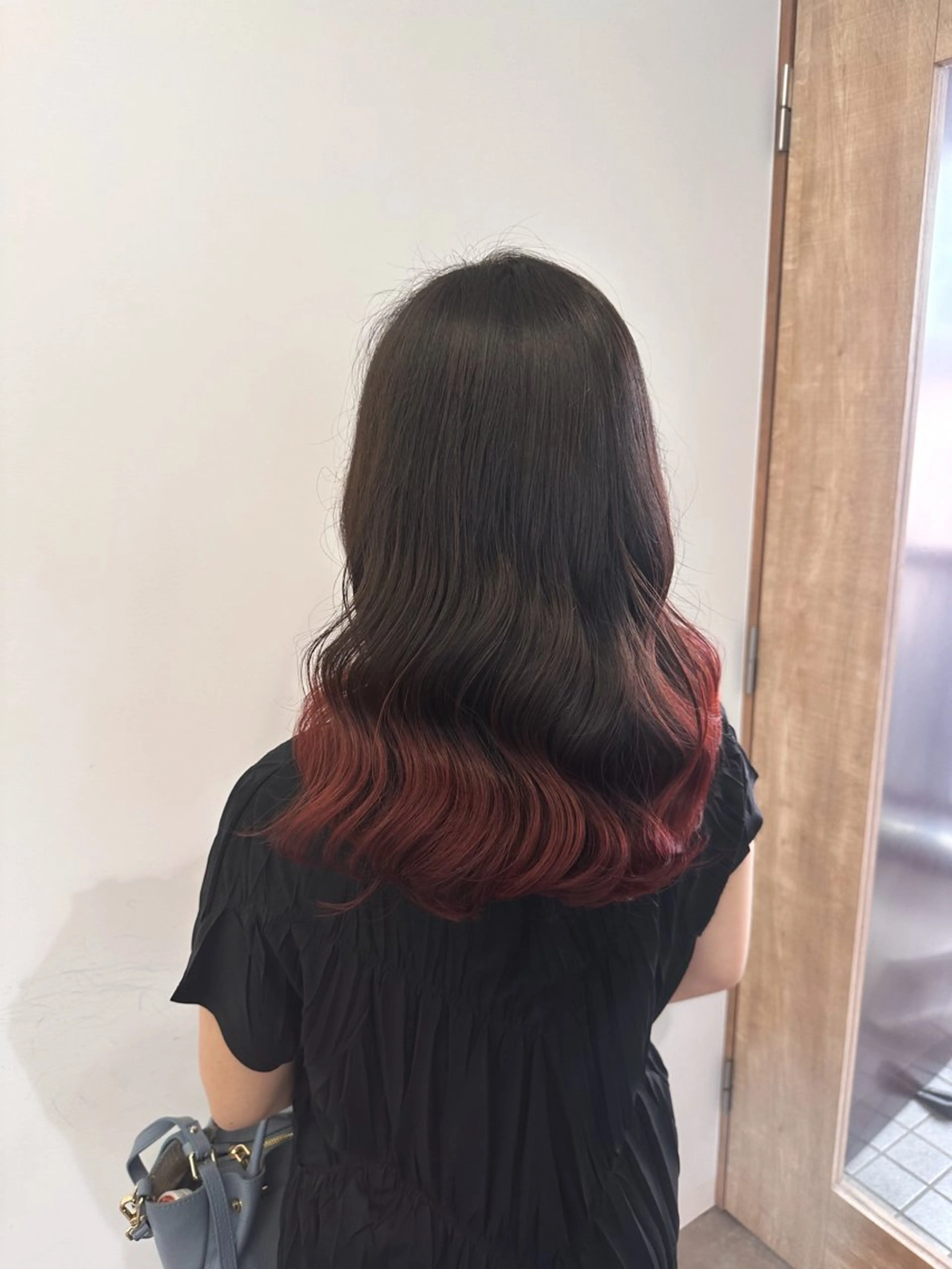 セミロング レイヤーカット ローレイヤー ブリーチ/ニュアンス パーマ/hinaのヘアスタイル