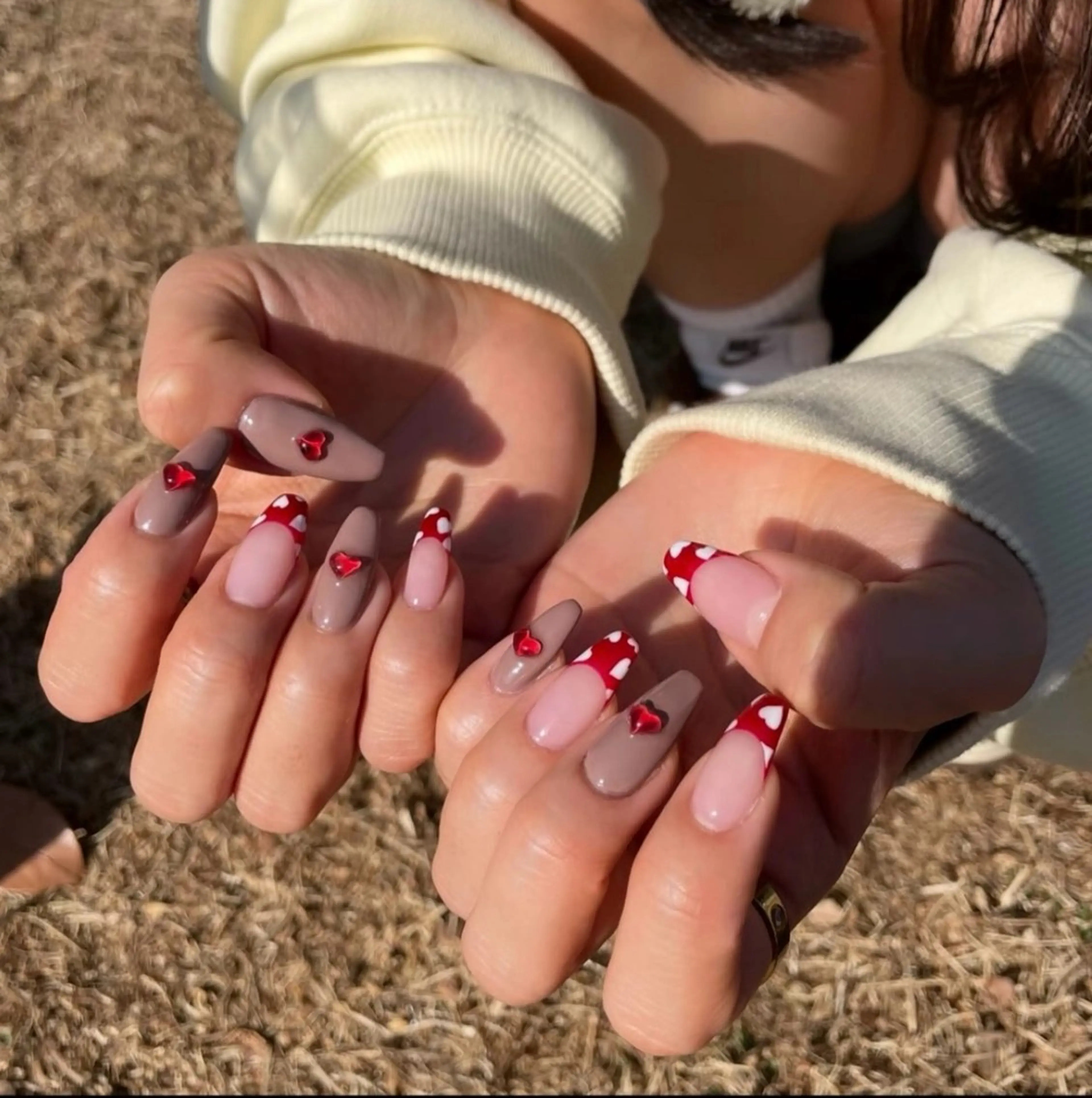 ネイル アートネイル オーロラネイル チークネイル 長さ出し フットネイル ハンドネイル Chan nailsのネイルデザイン