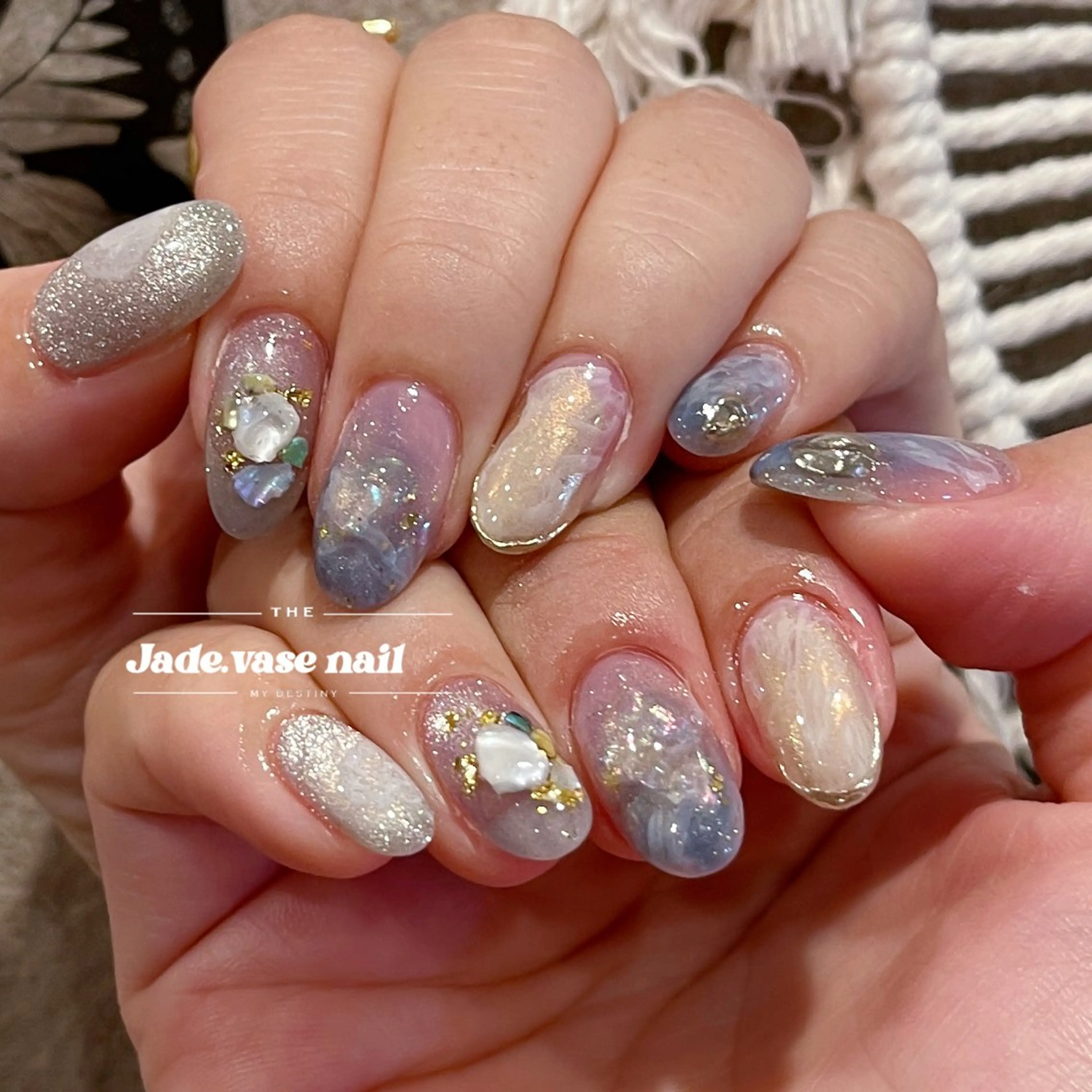 ネイル ニュアンスネイル ハンドネイル ハンドケア ✰Jade.vase 銀座一丁目・東銀座のネイルデザイン