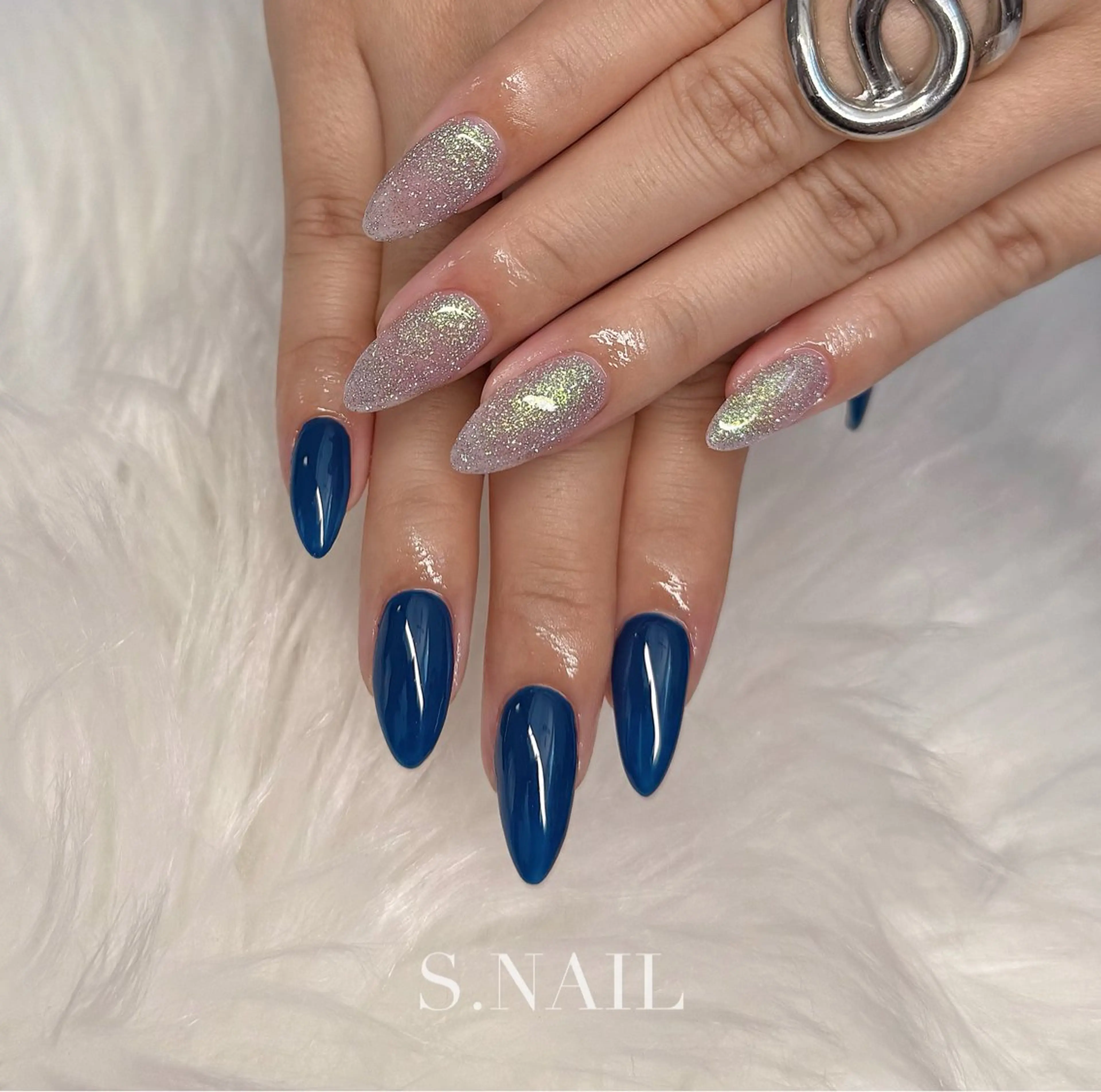 ネイル フラッシュネイル ワンカラーネイル ハンドネイル S♡NAIL所属・S.NAIL Suuのネイルデザイン