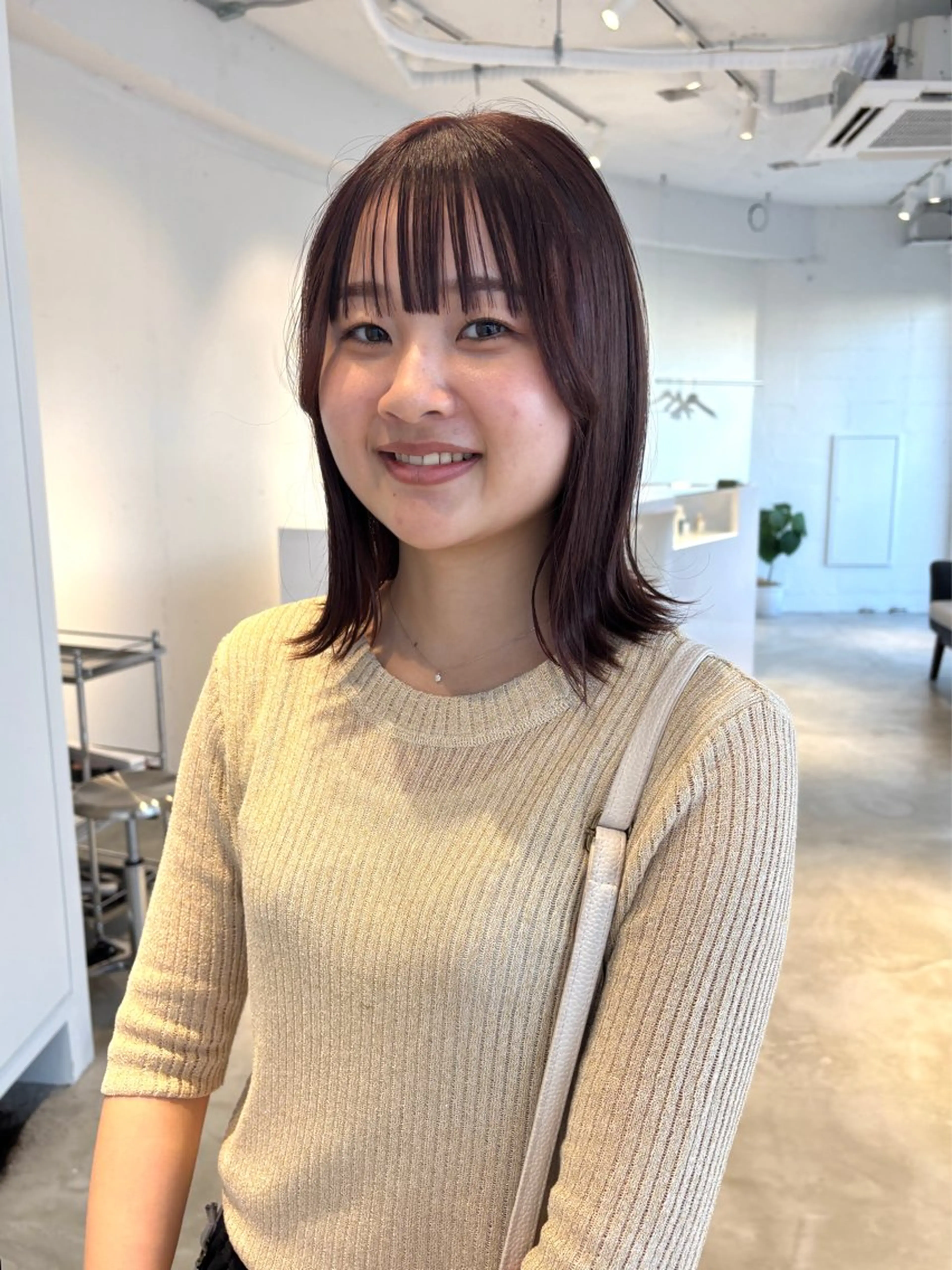 ミディアム カラー ヘアカラー トリートメント 薬院浄水通/ショート /ボブ/rukaのヘアスタイル