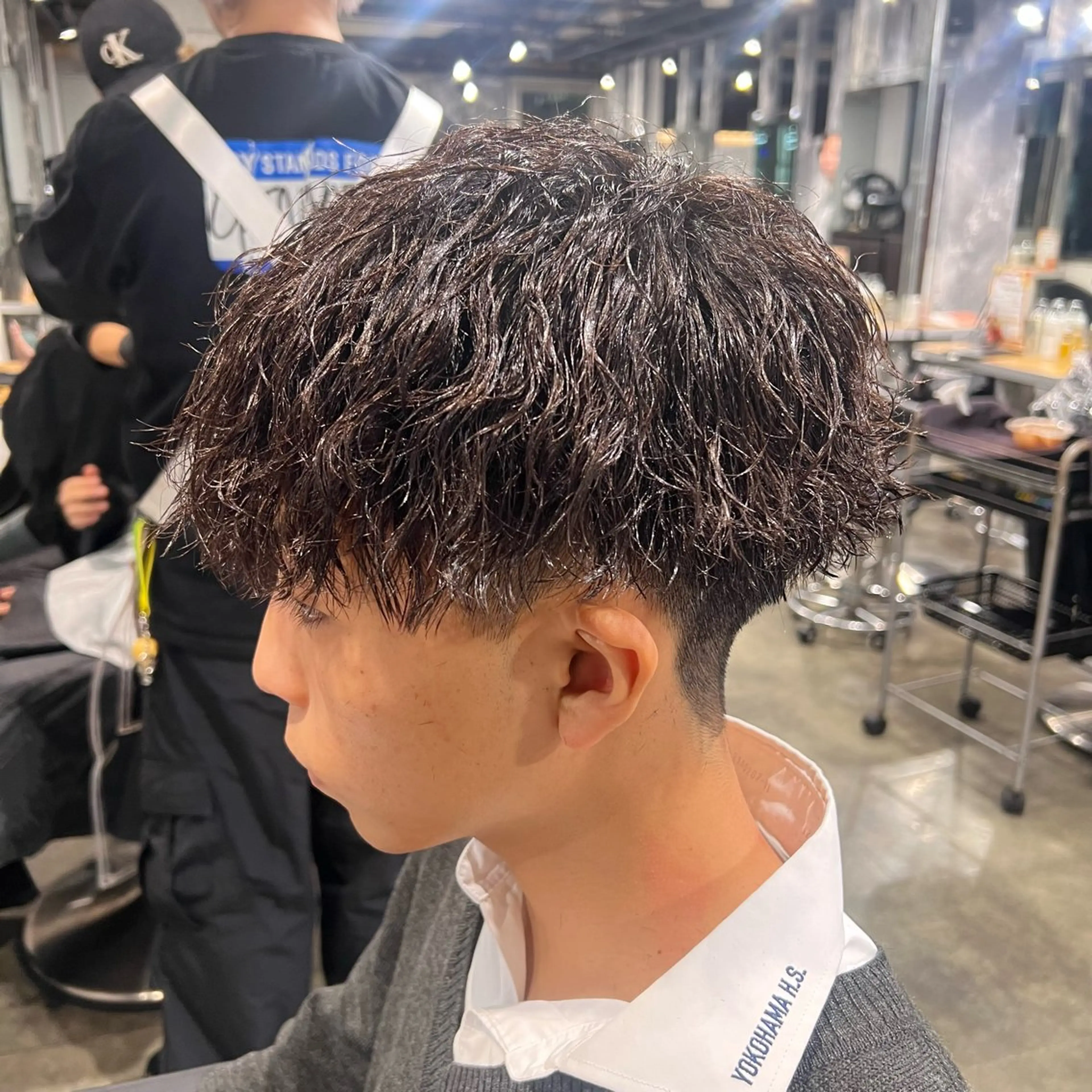 ショート カラー パーマ ヘアアレンジ メンズ キッズ 🔷横浜1のパーマ 職人🔷将太郎のヘアスタイル