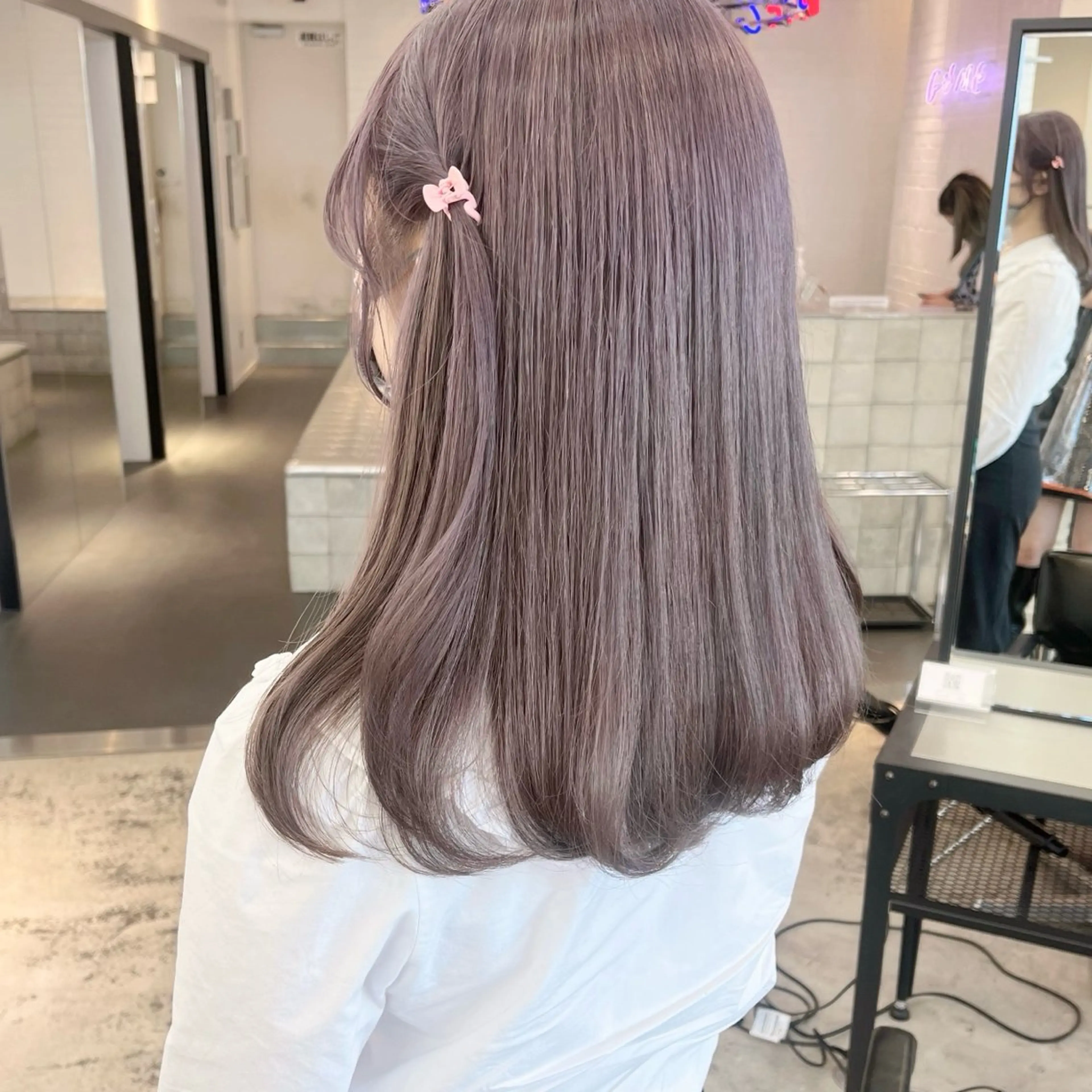 ロング カラー レイヤー×グレージュ /ピンク🩷mioのヘアスタイル