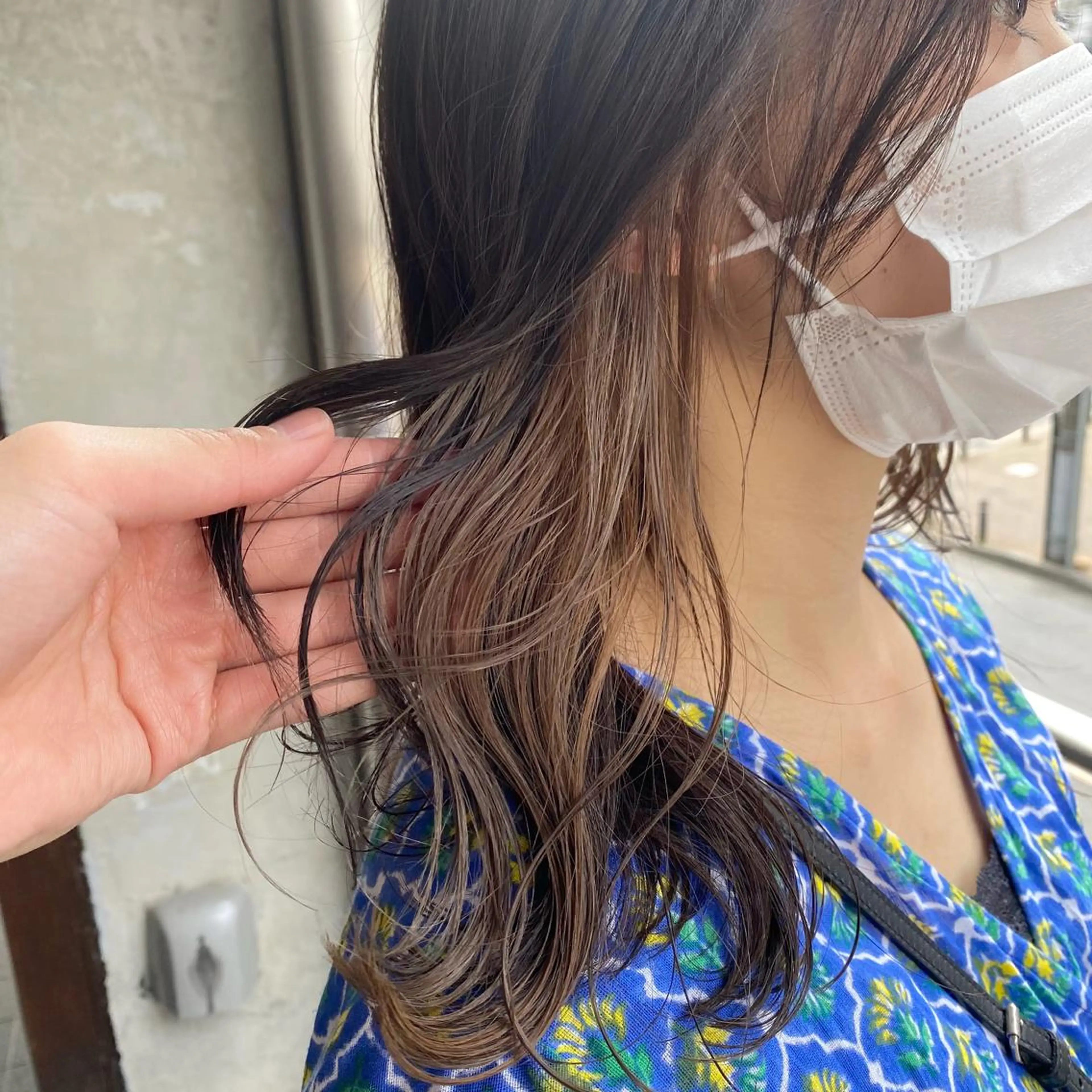 セミロング ボブ/パーマ ミヒラケイタのヘアスタイル