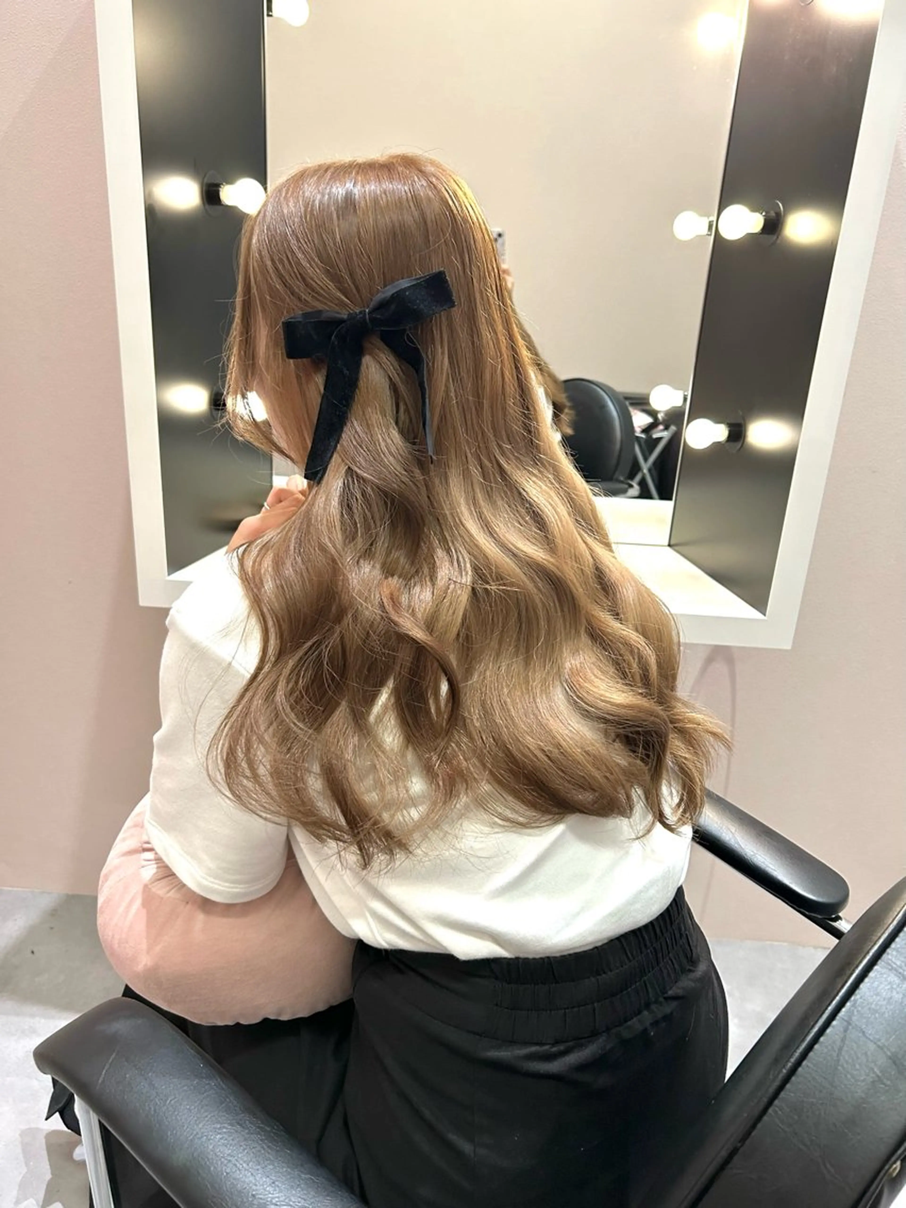 ロング 暖色/艶カラー/ エクステ/ユリヤのヘアスタイル