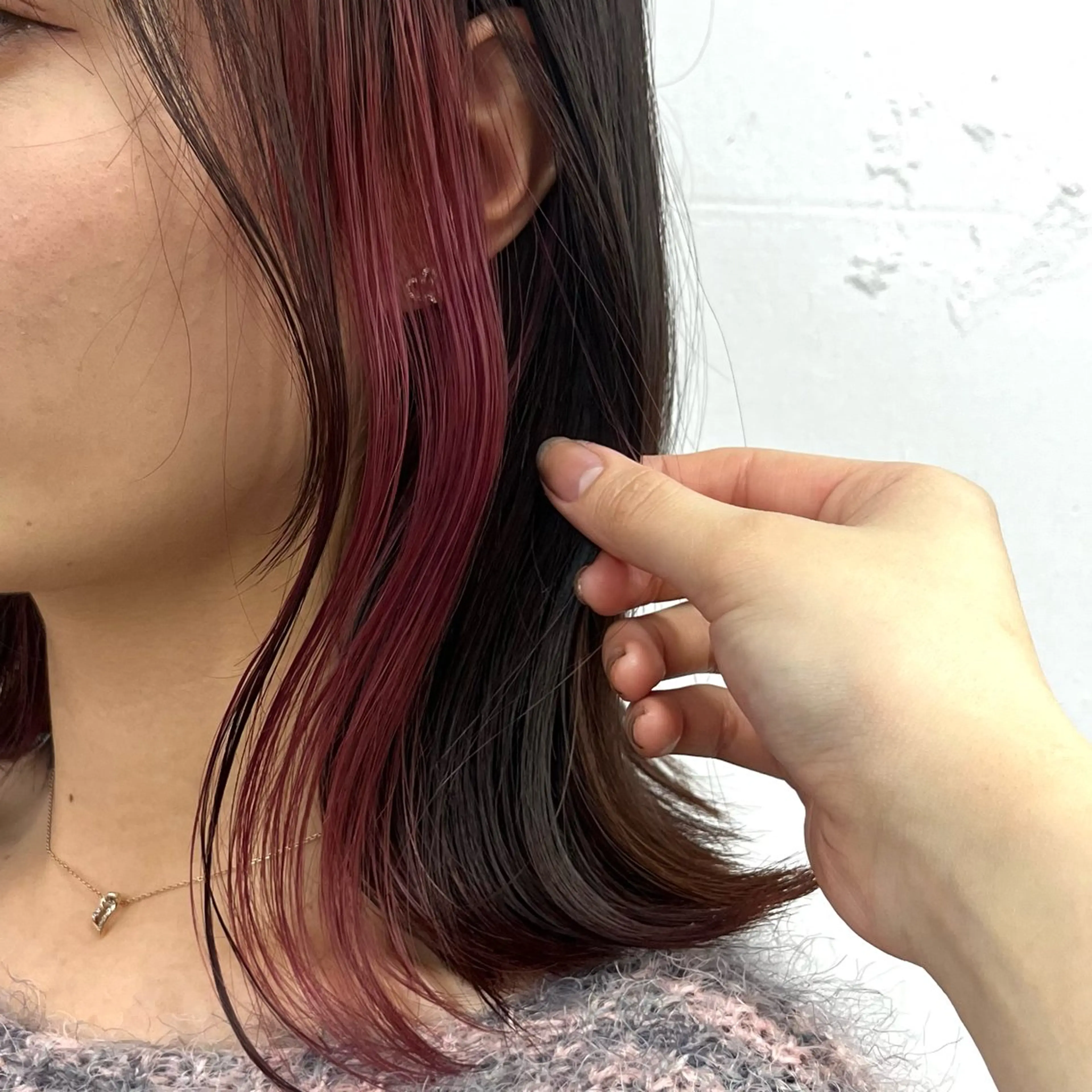 カラー 顔まわり/ボブウルフ 🤍愛唯(めい)のヘアスタイル