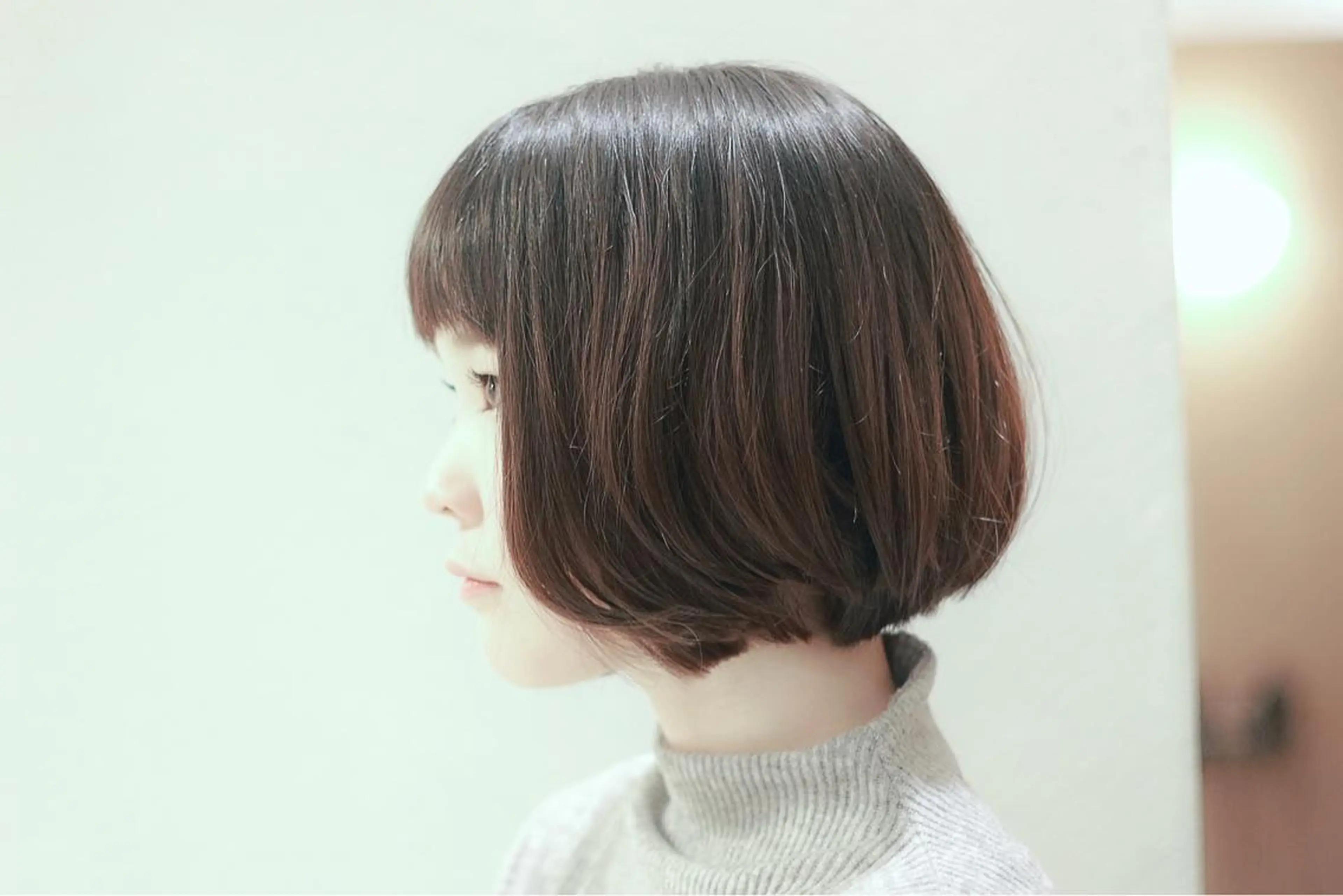 ショート ミディアム カラー ボブ 川間 将彦のヘアスタイル