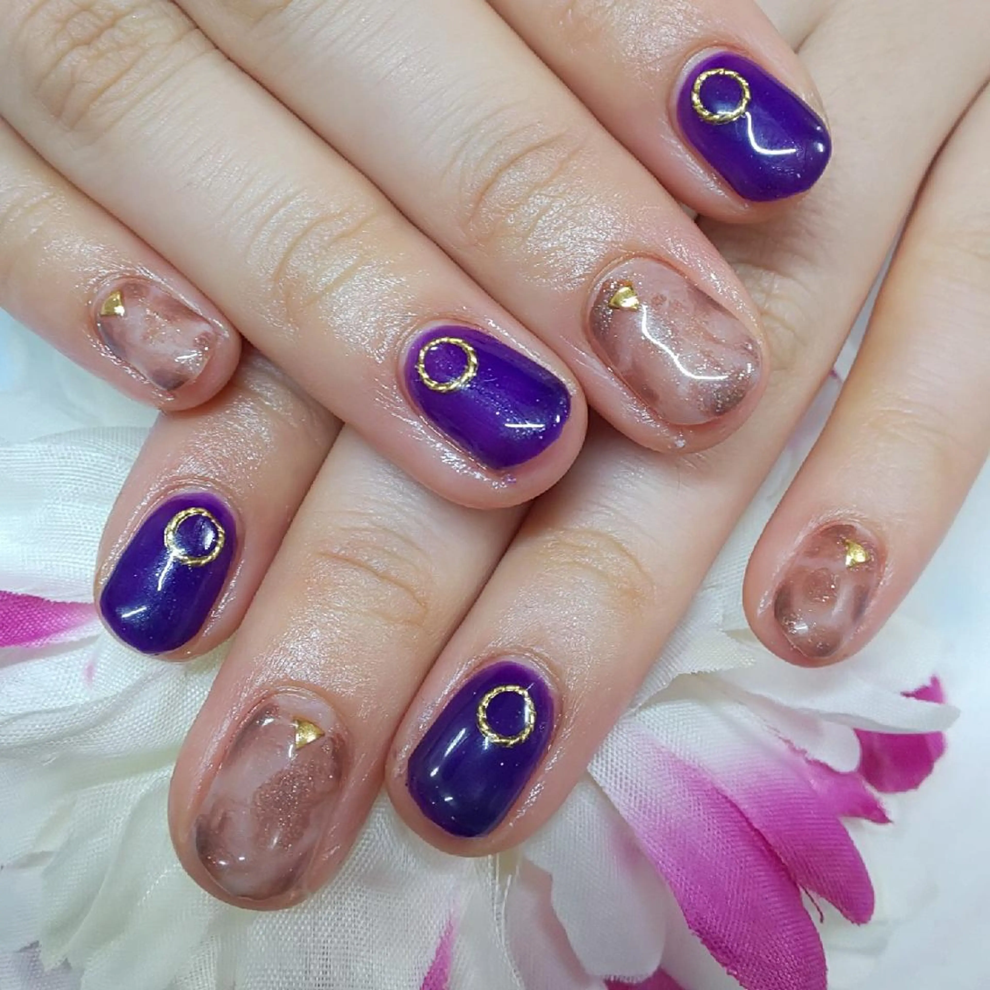 ネイル べっ甲ネイル ハンドネイル 田代 夏子のネイルデザイン