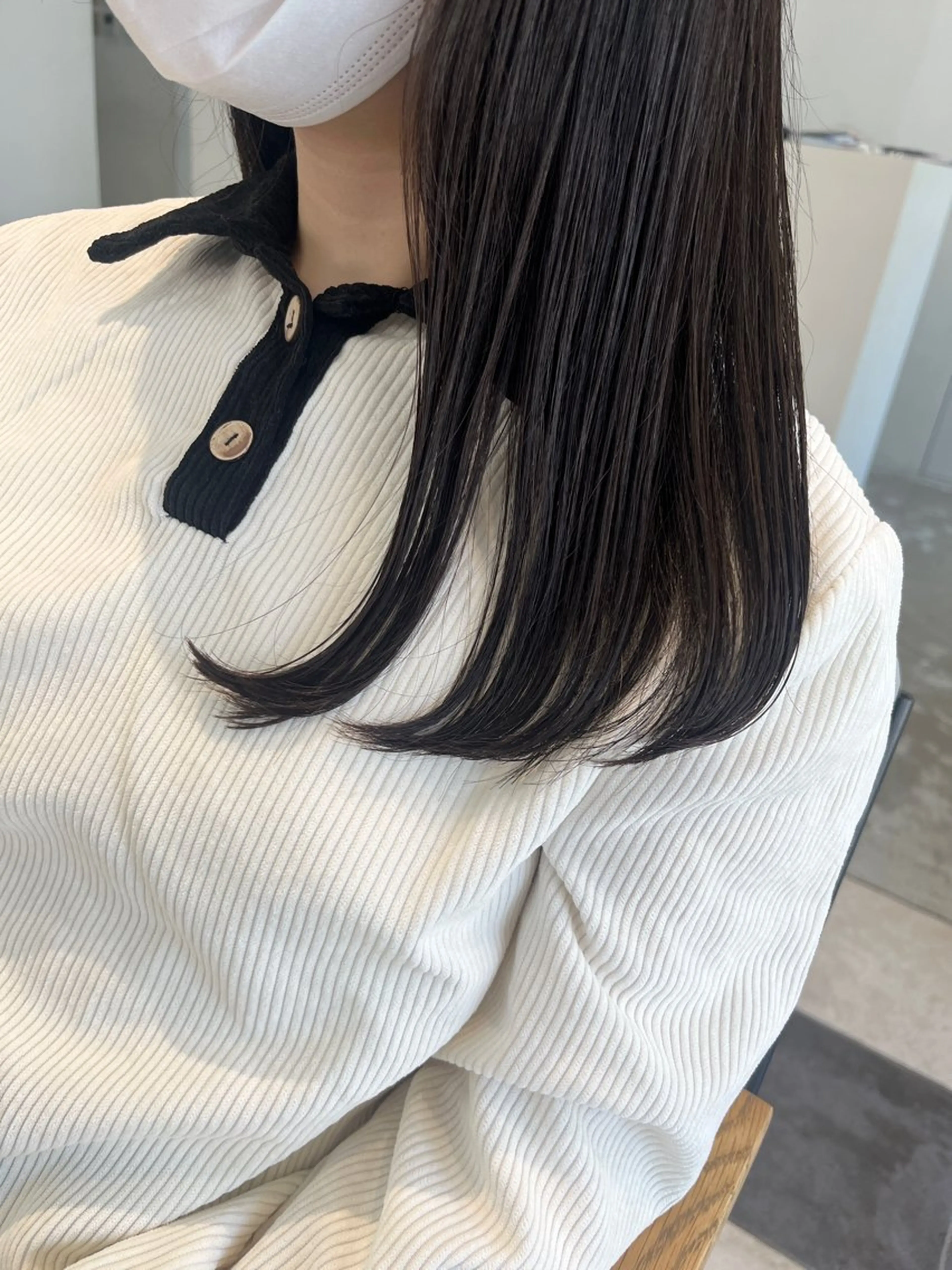 セミロング ノノカ /京都美容室のヘアスタイル