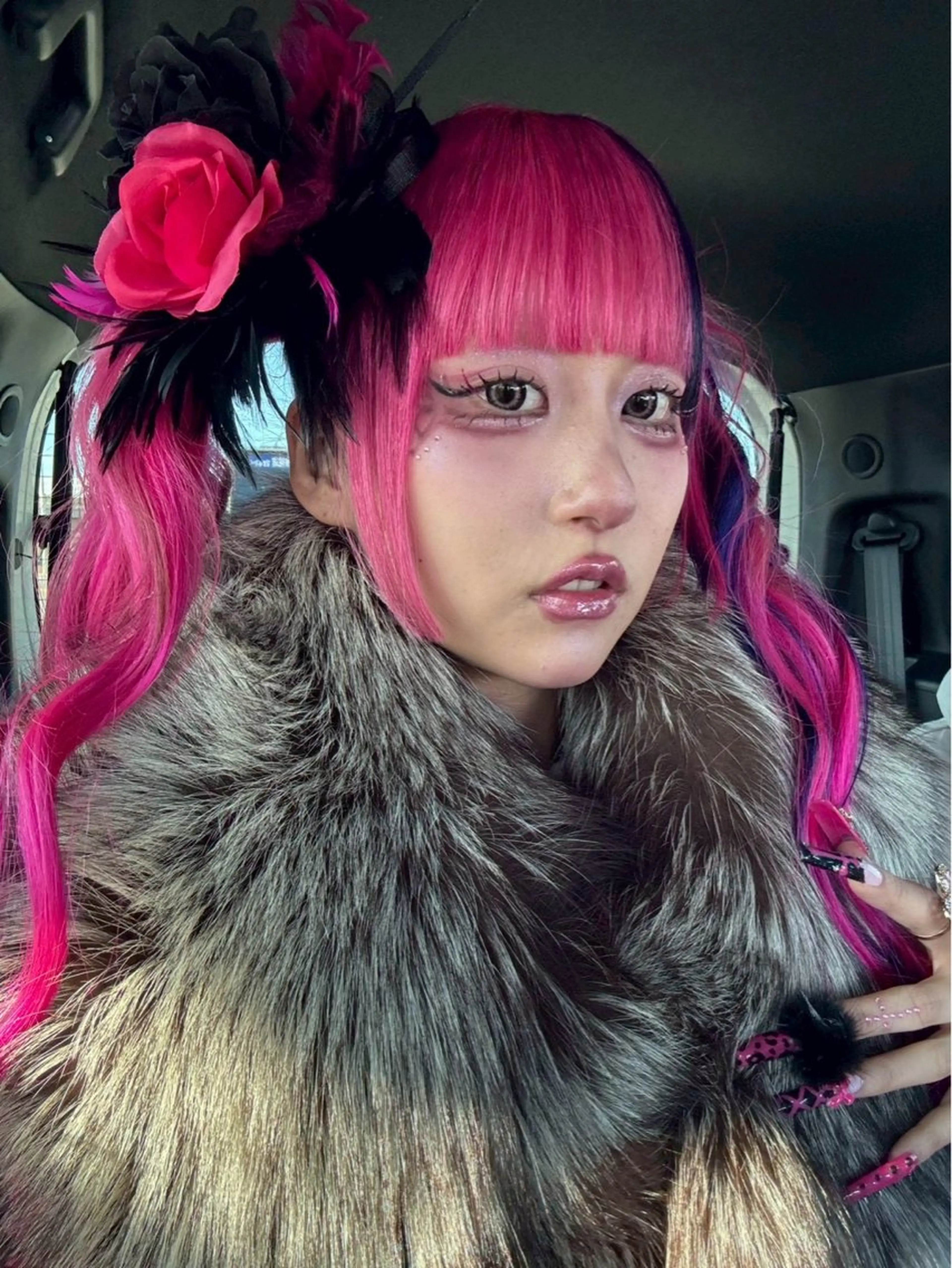 セミロング カラー デザインカラー ヘアカラー 名古屋／デザイン／ ブリーチ/松井亮磨のヘアスタイル