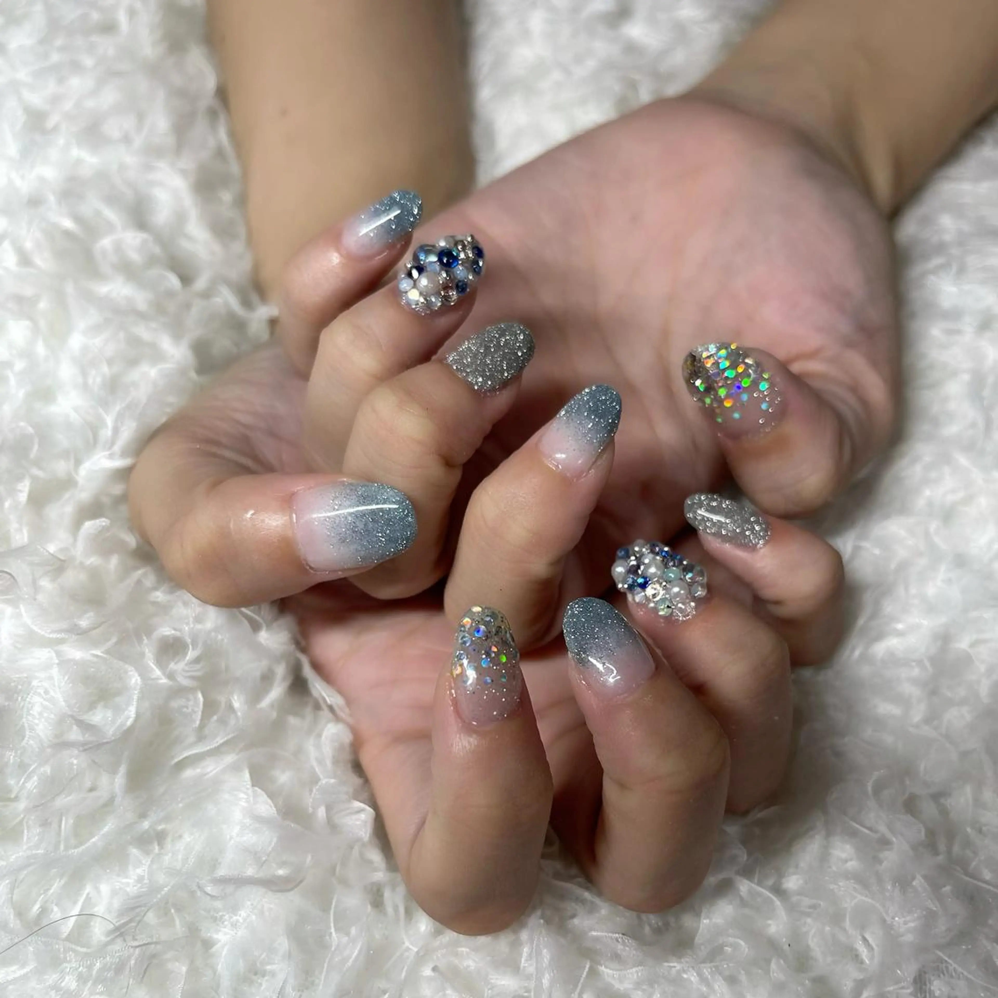 ネイル キラキラネイル yu kaのネイルデザイン