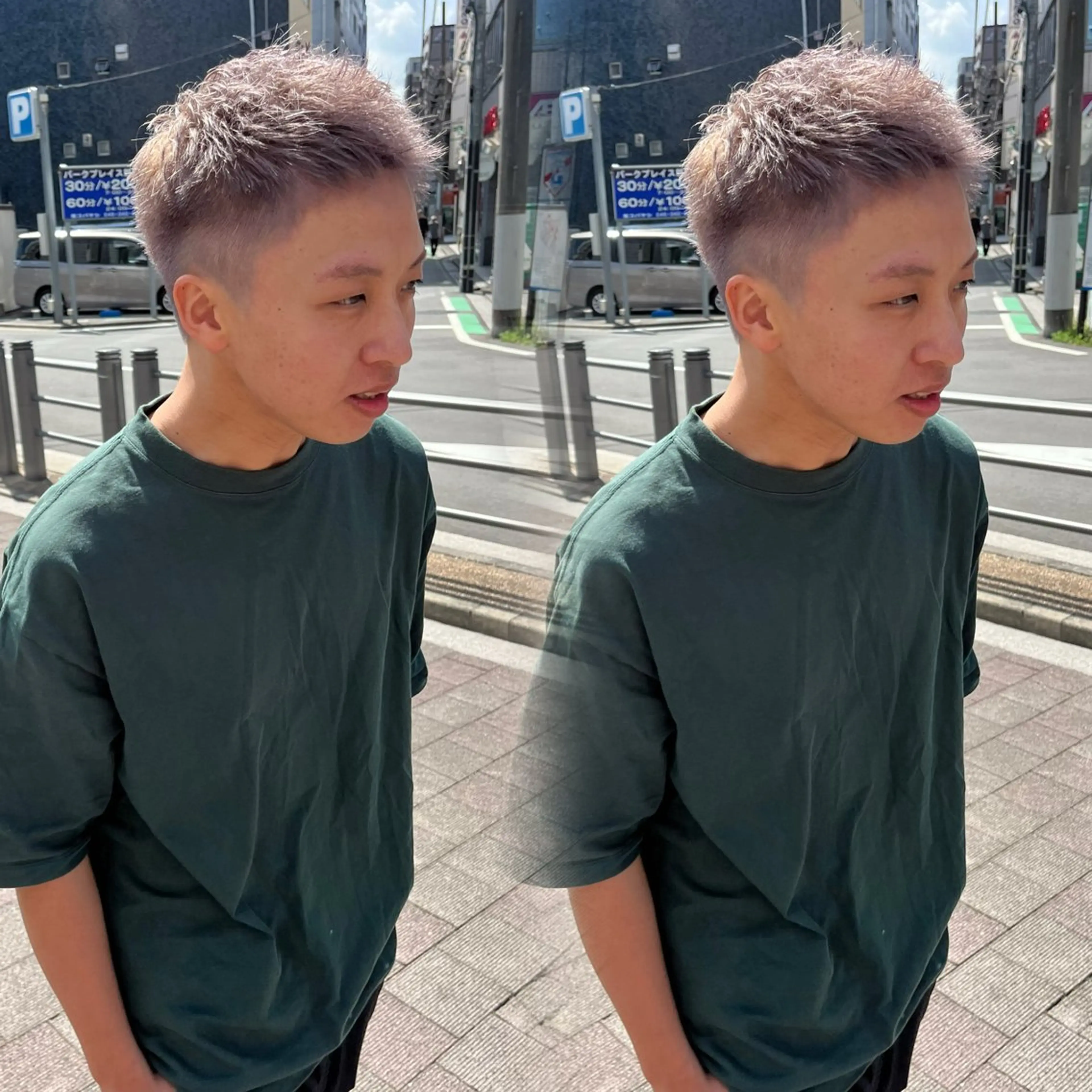 カラー メンズ メンズブリーチ ブリーチ 透明感カラー ダブルカラー 髪質改善 カット ヘアカラー トリートメント ヘッドスパ Go   Today シェアサロン　横浜店所属・【ただの天才 🎨】のヘアスタイル