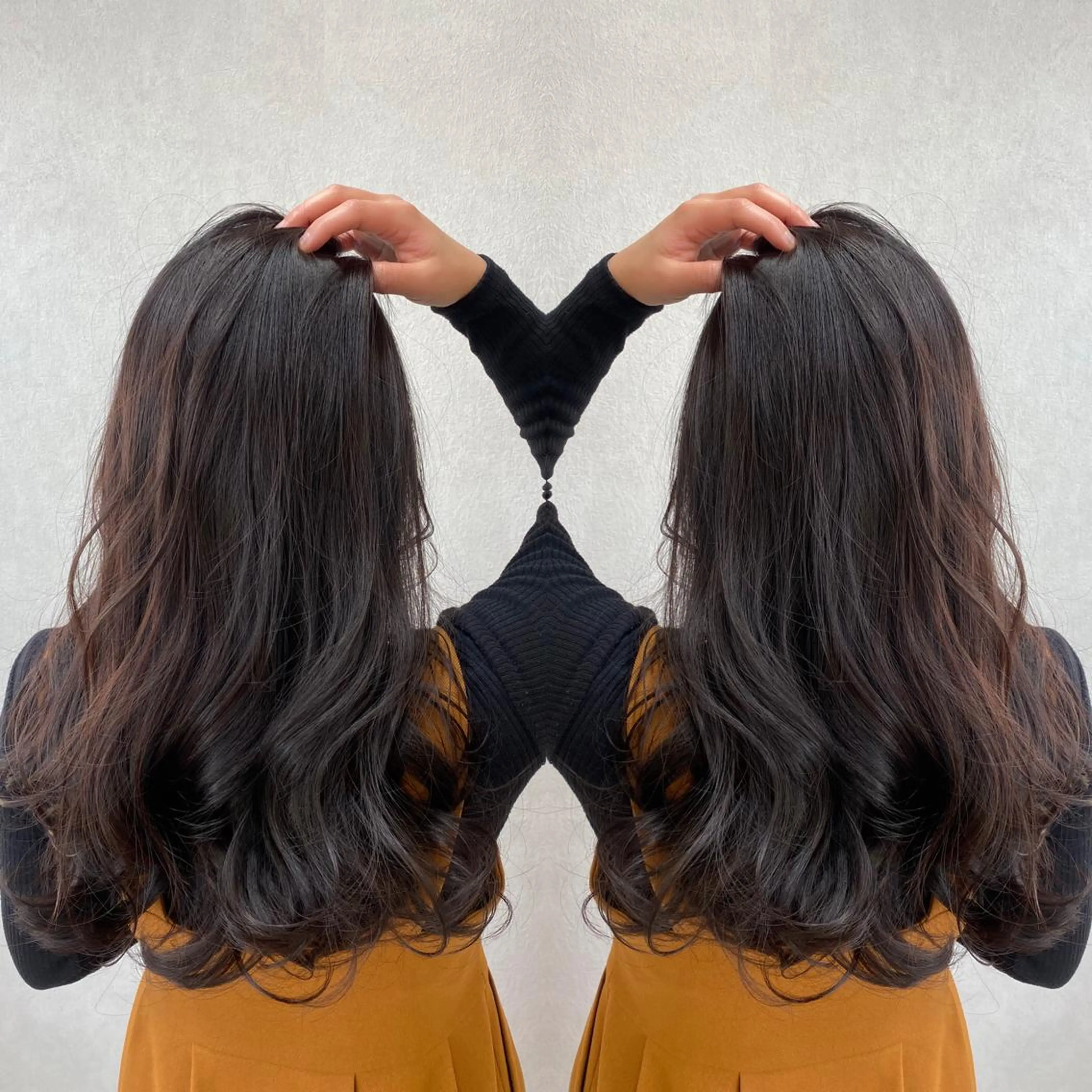 ロング カラー カット トリートメント tocca 💜石田愛結💜のヘアスタイル