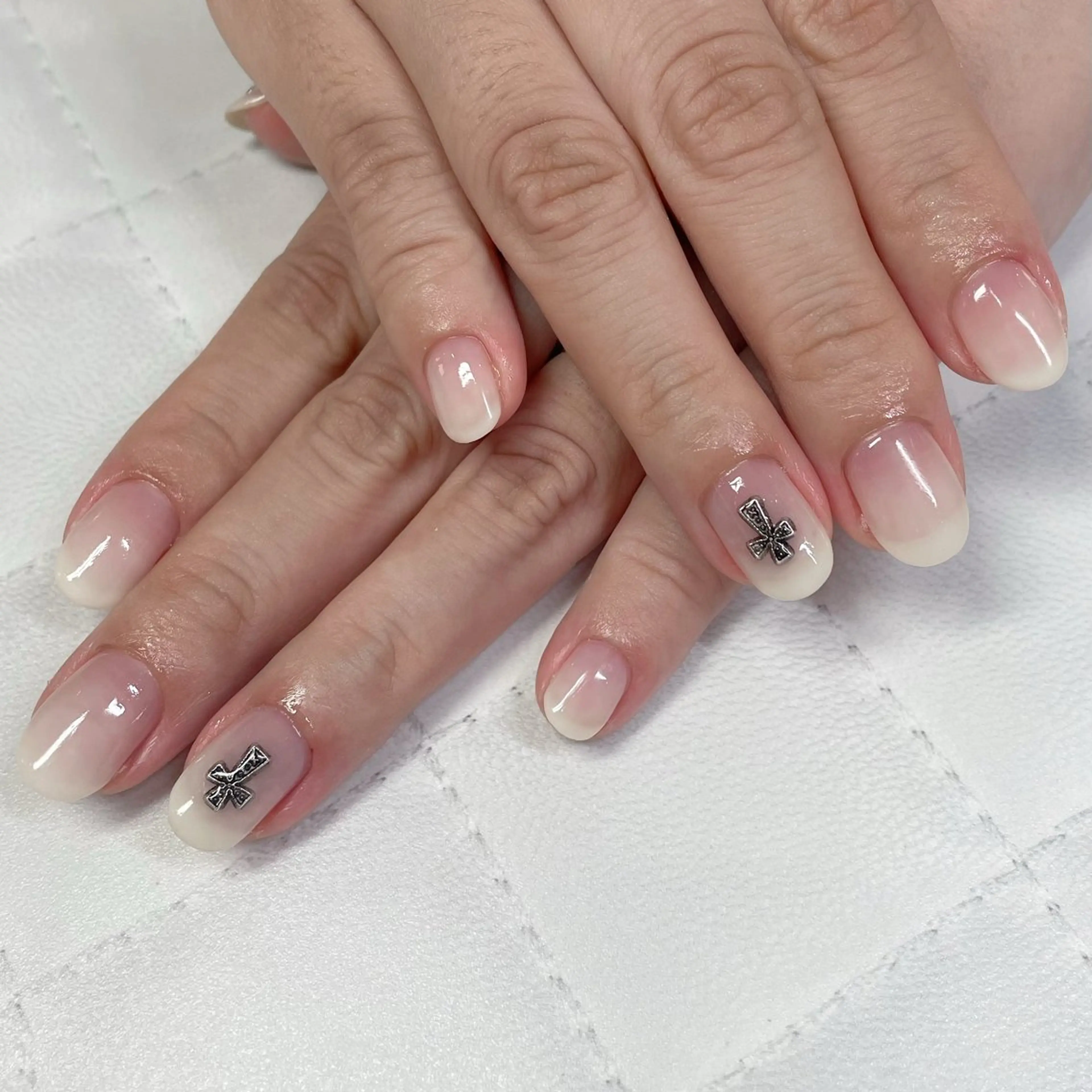ネイル ホワイト nail patio 藤村のネイルデザイン