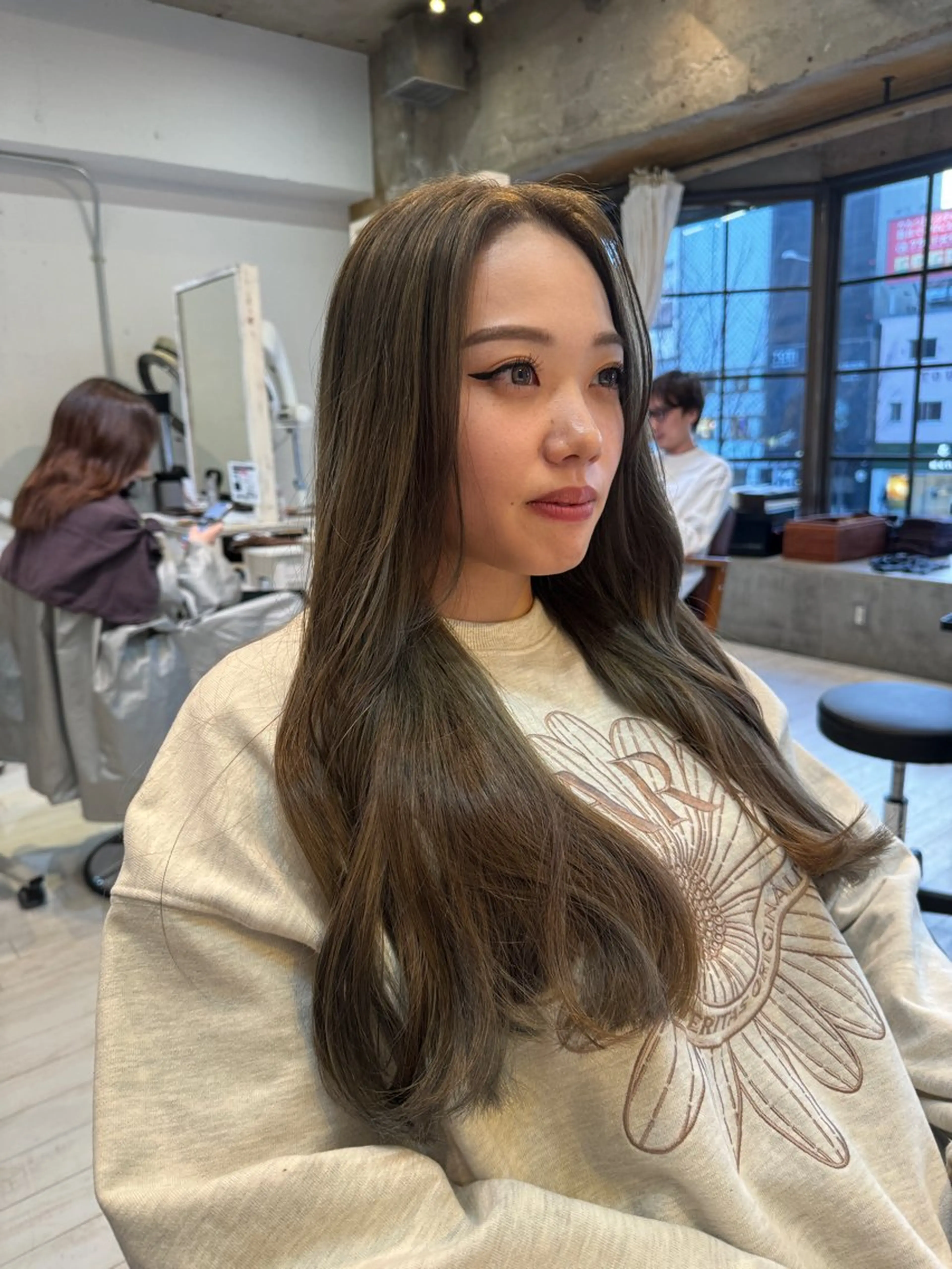 ロング カラー F Beauty表参道所属・髪質改善/縮毛矯正/ 酸性ストレート/ガブのヘアスタイル