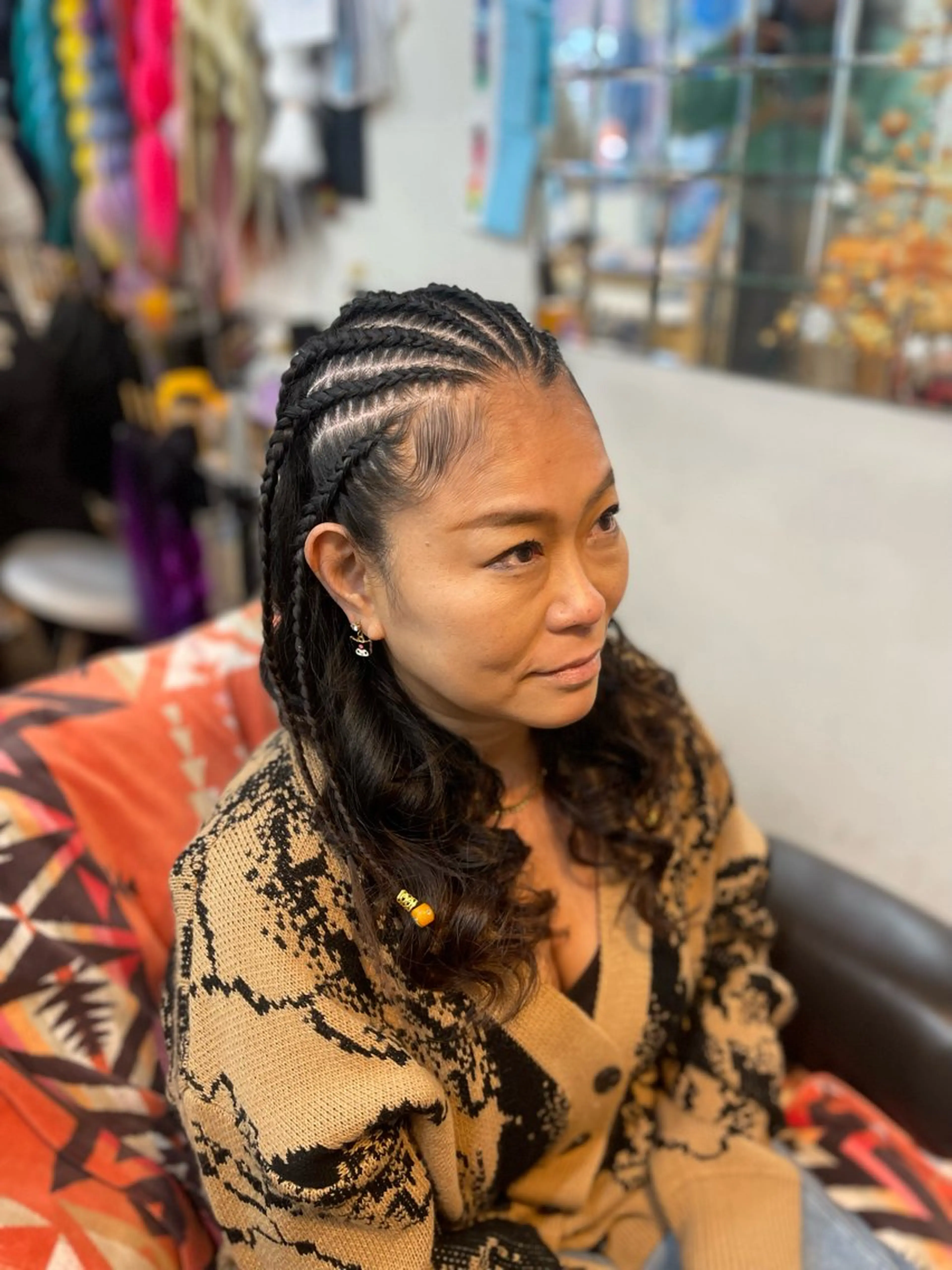 セミロング ヘアアレンジ ヘアセット scamp所属・scamp⭐️ さくらのヘアスタイル