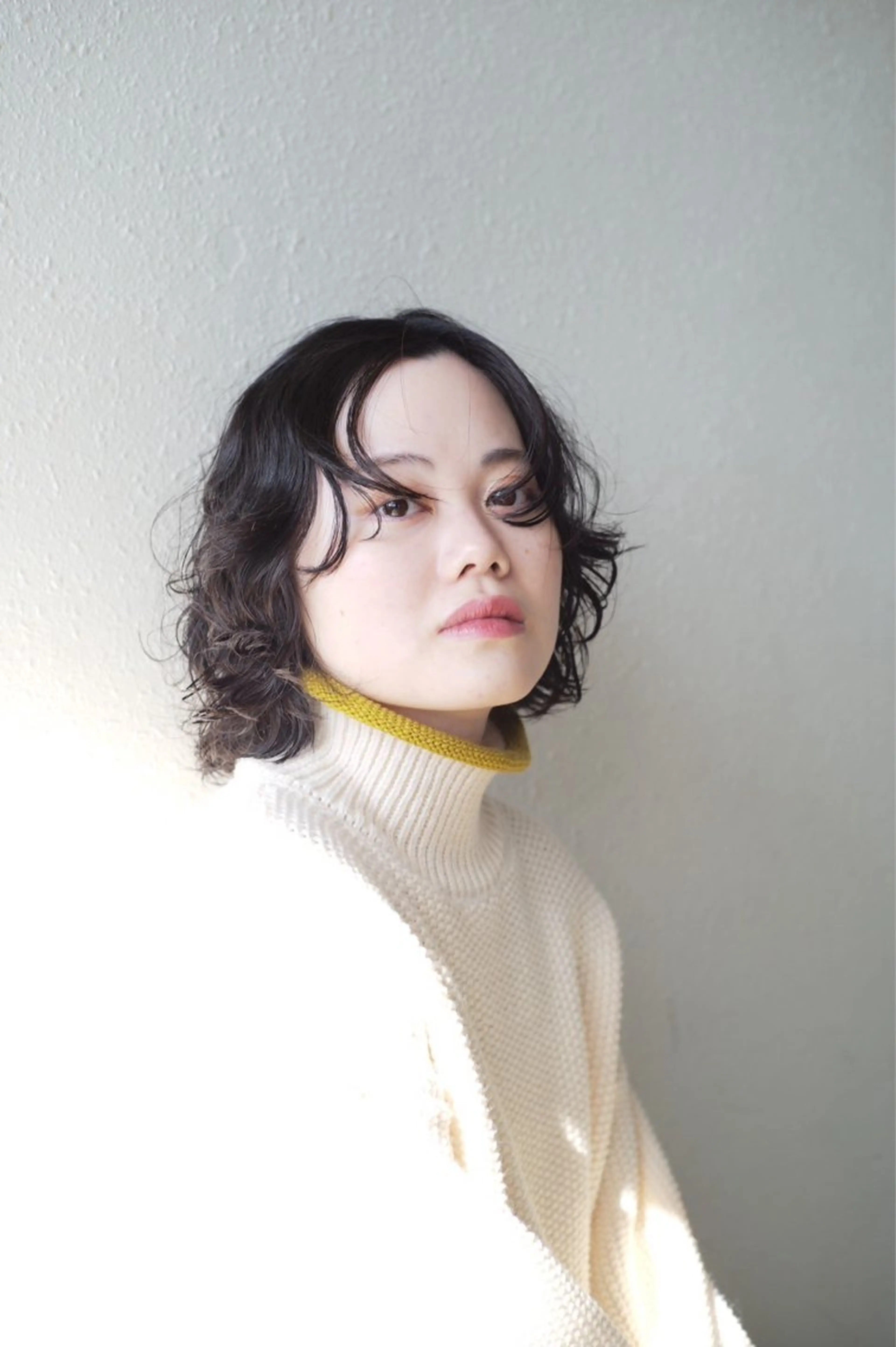 ミディアム パーマ カット パーマ stylist田口 祐歩のヘアスタイル