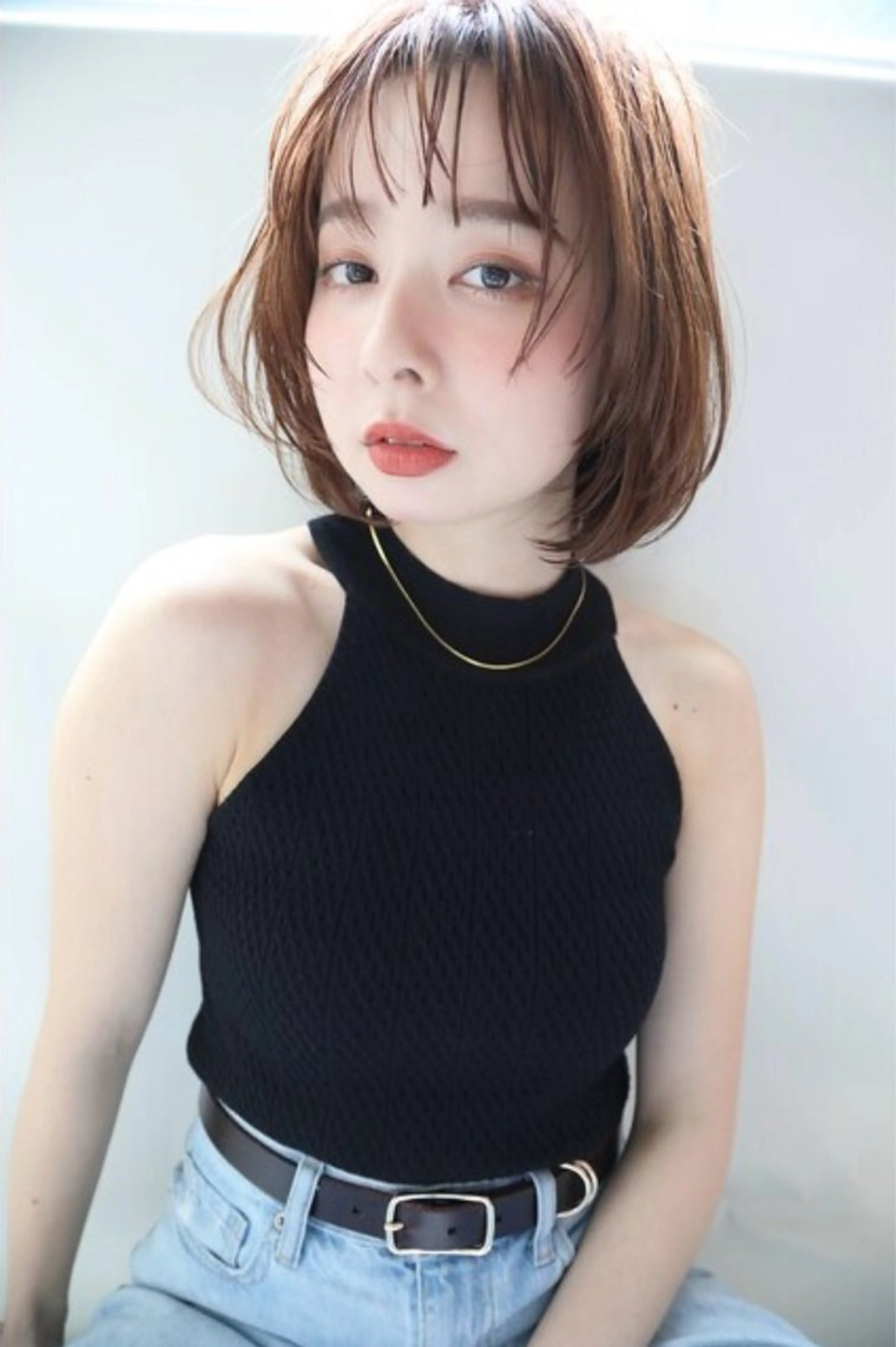 ミディアム カット ヘアカラー JILL ユキのヘアスタイル