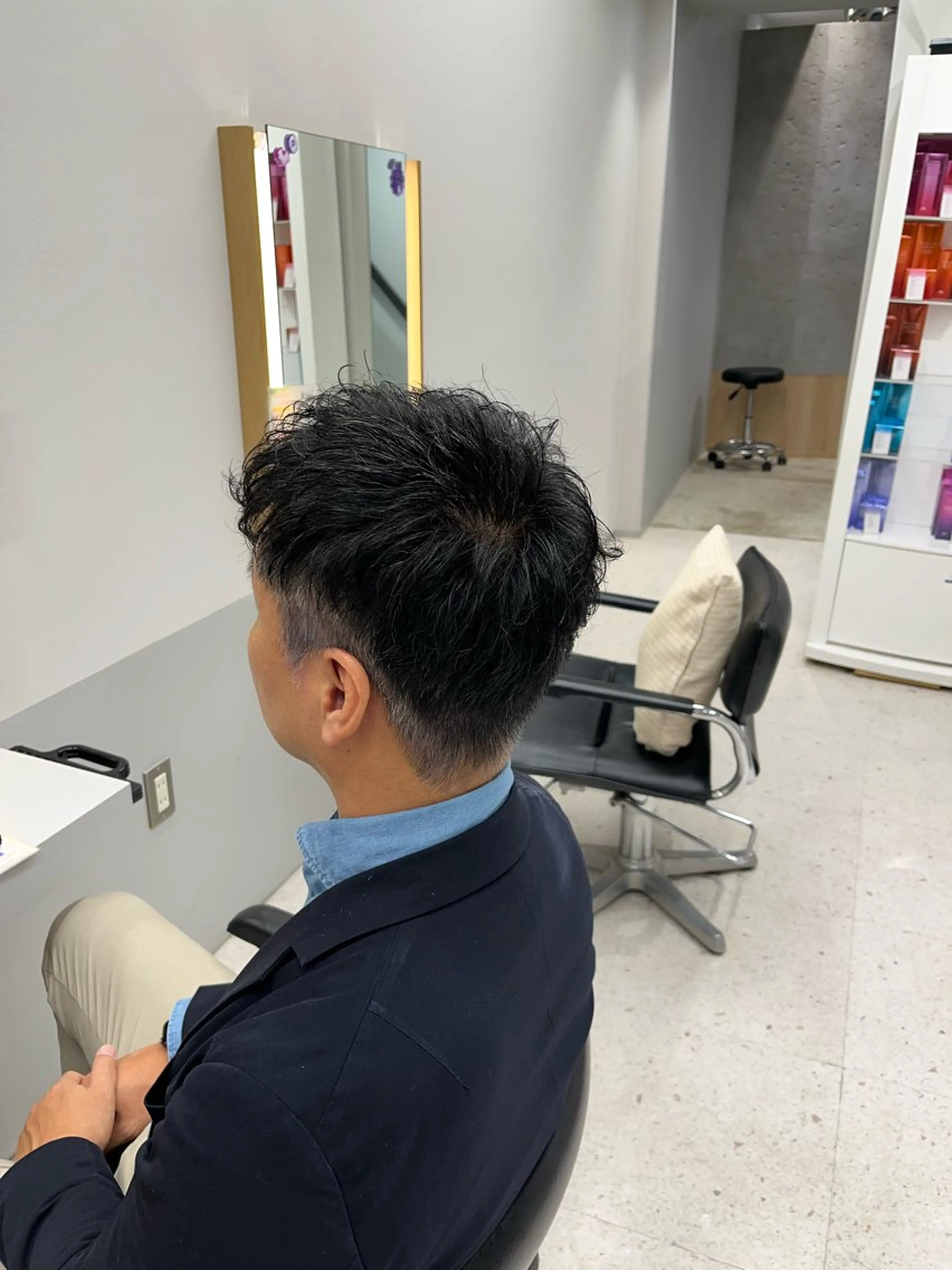 ショート メンズ メンズパーマ fizelle南堀江店所属・宇田 優希菜のヘアスタイル