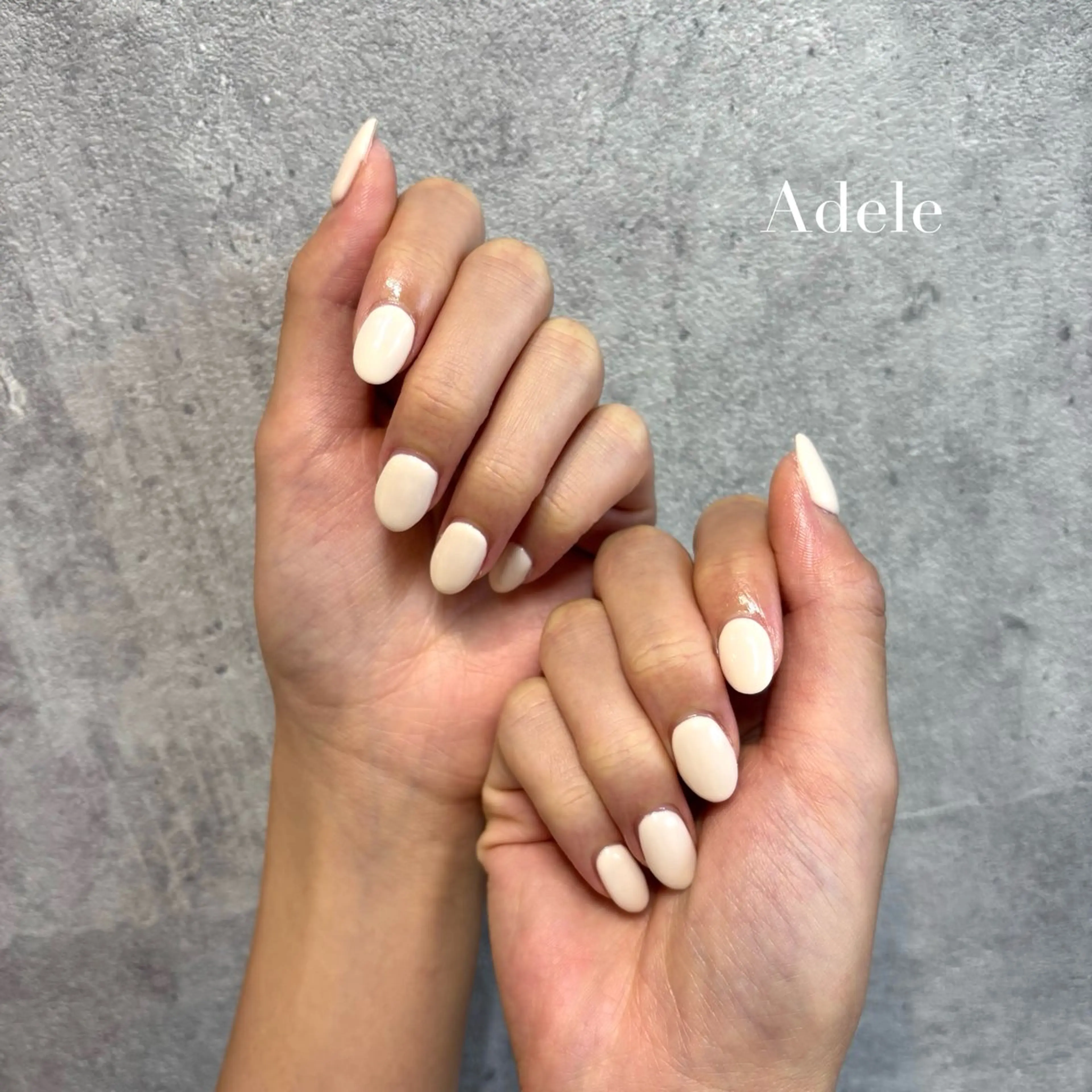 ネイル ラメ(グリッター) ワンカラーネイル ハンドネイル Adele saraのネイルデザイン