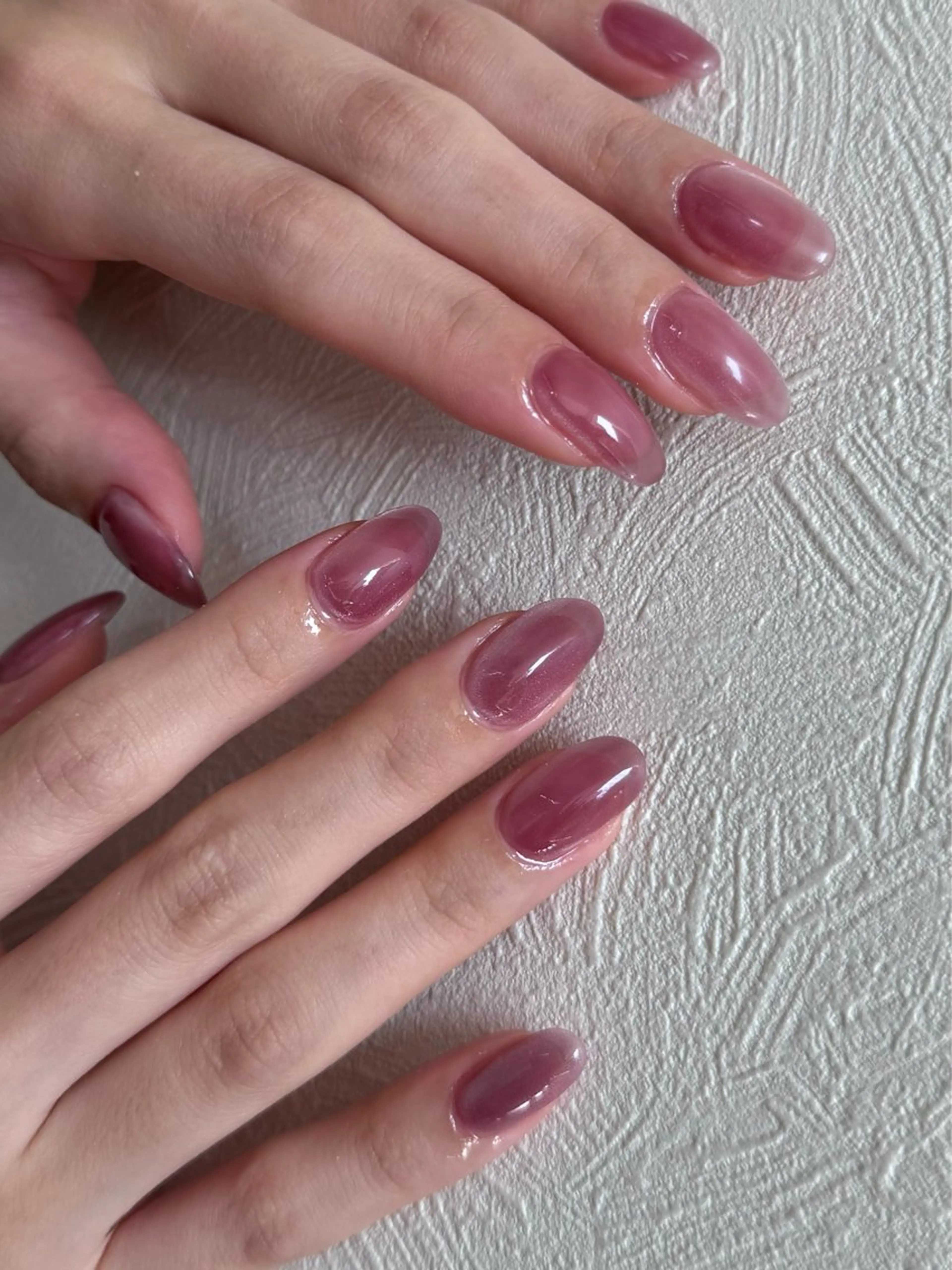 ネイル フレンチネイル 韓国ネイル マグネットネイル メンズネイル ニュアンスネイル ハンドネイル GRANDE大須 Cecil💜のネイルデザイン