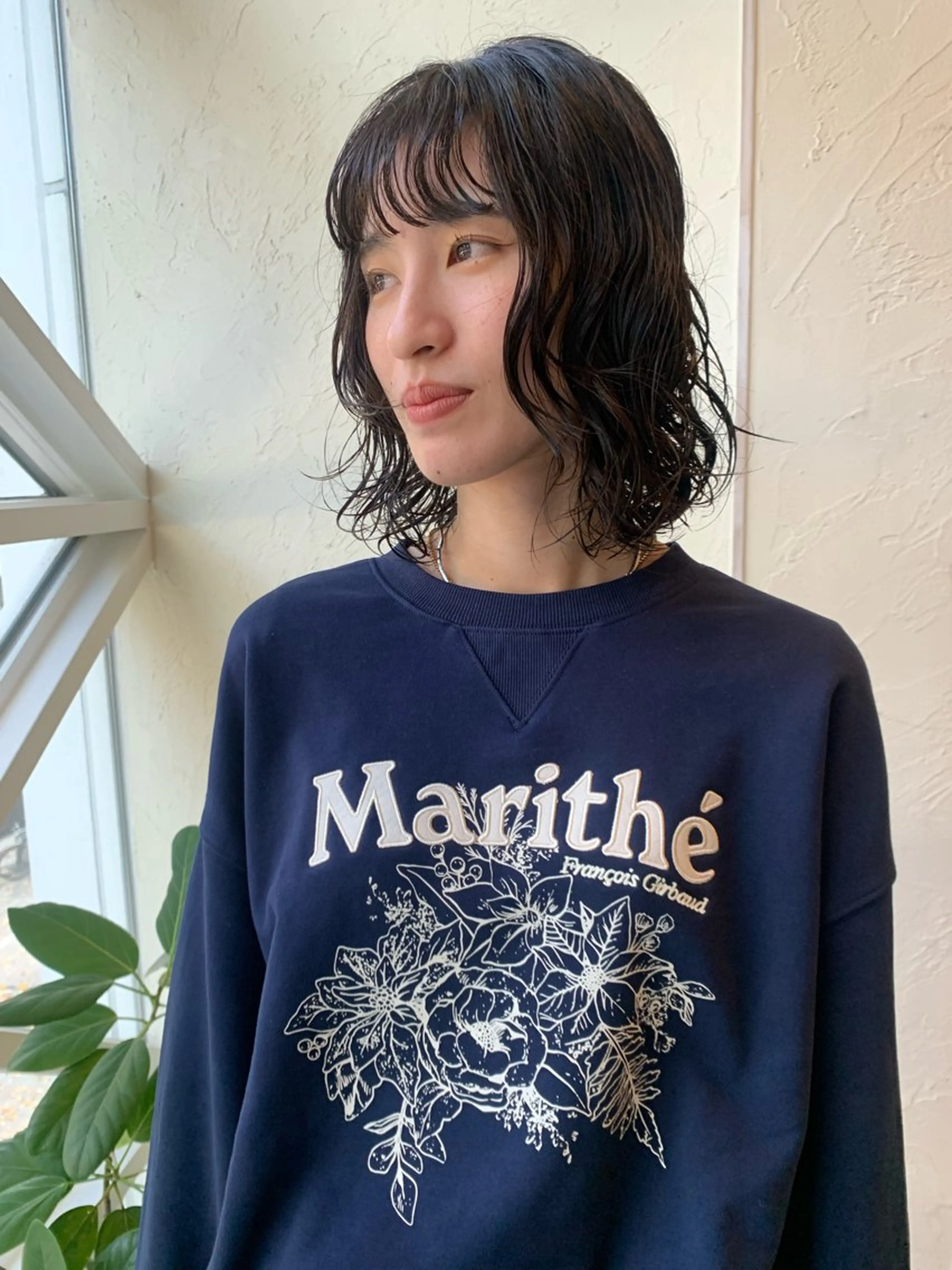 ミディアム パーマ 庄司 朱里のヘアスタイル