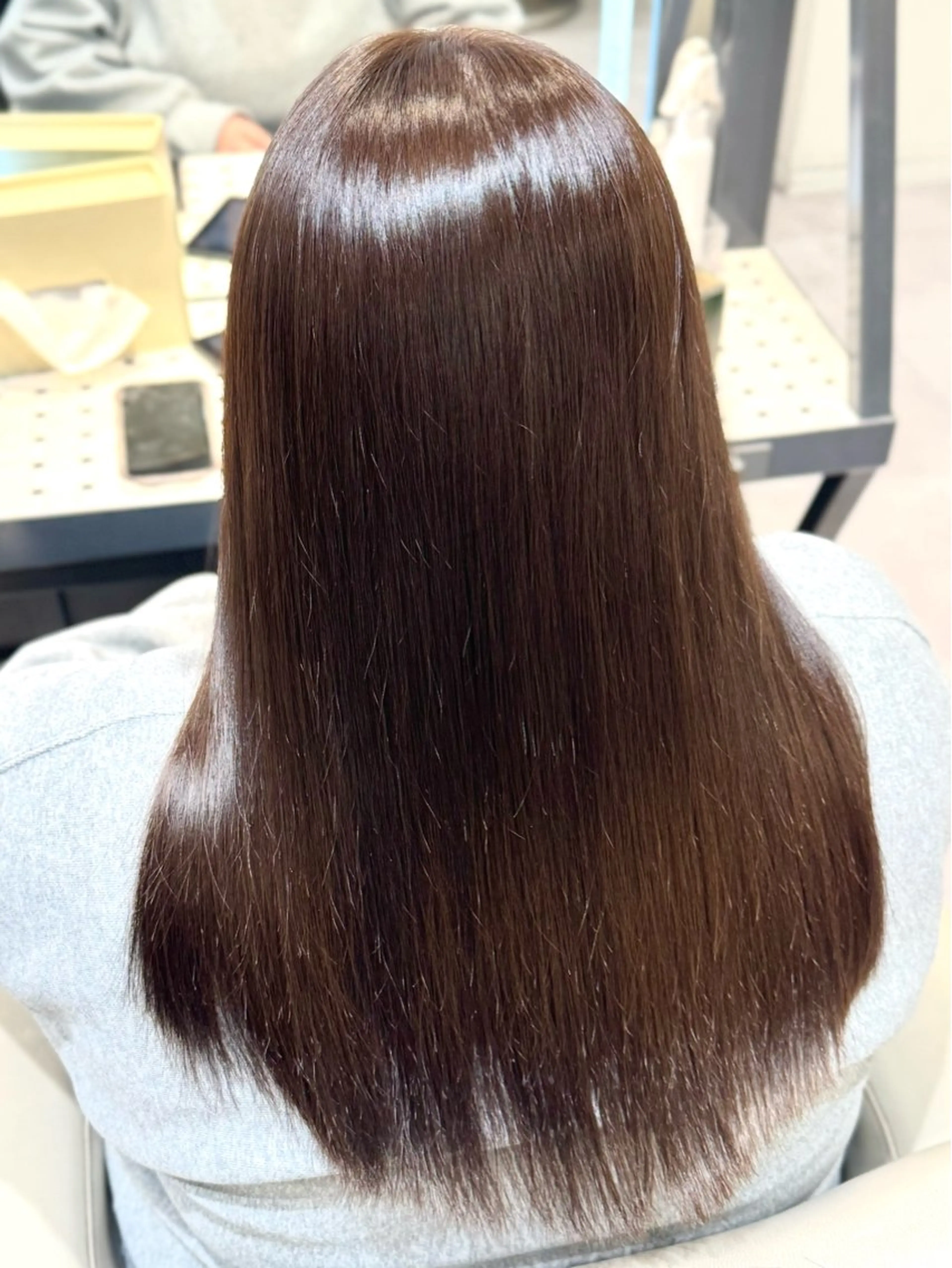 セミロング 巻ける美髪矯正/ 韓国ヘア/yutaのヘアスタイル