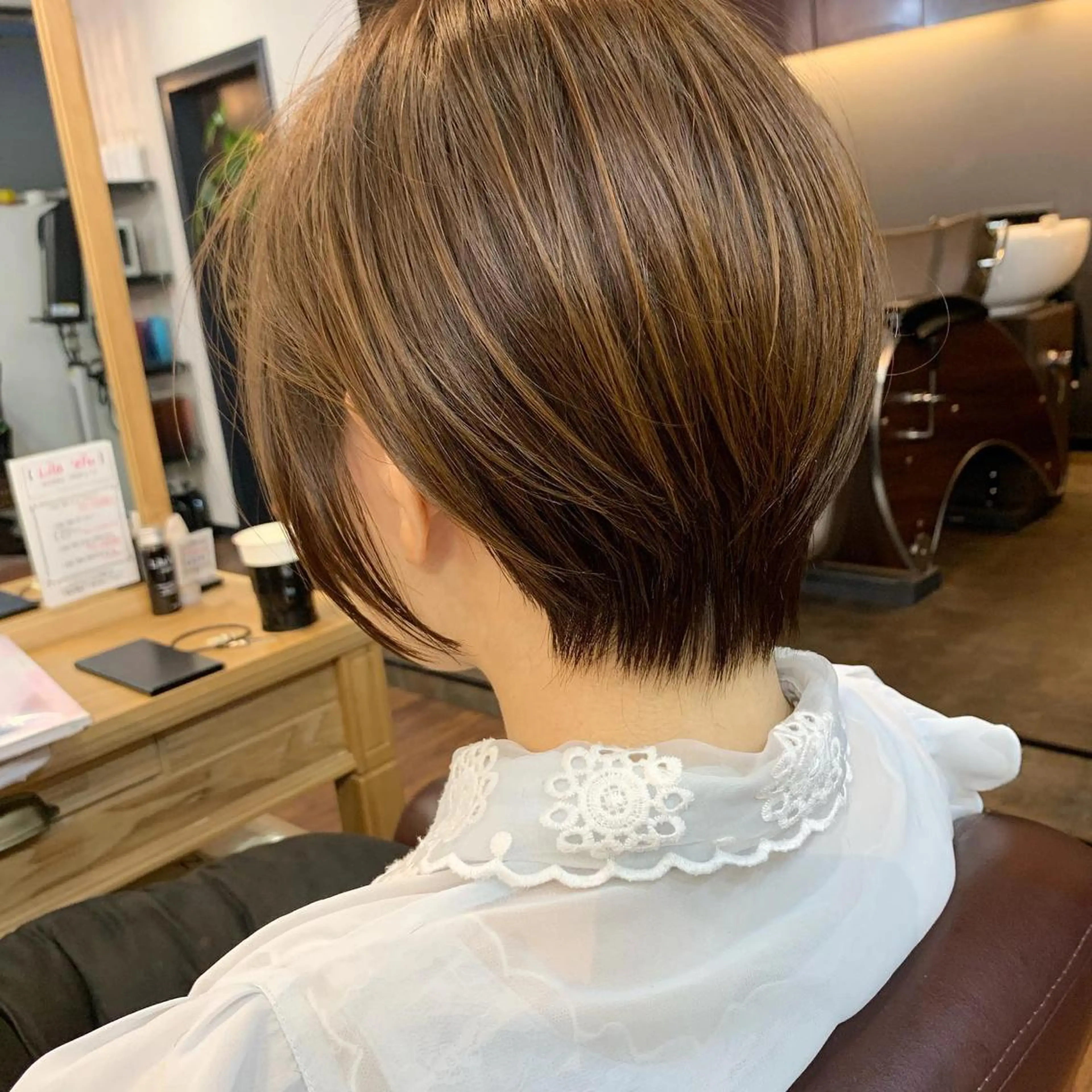 ショート 縮毛矯正/ショート/ レイヤー/畑中正敏のヘアスタイル