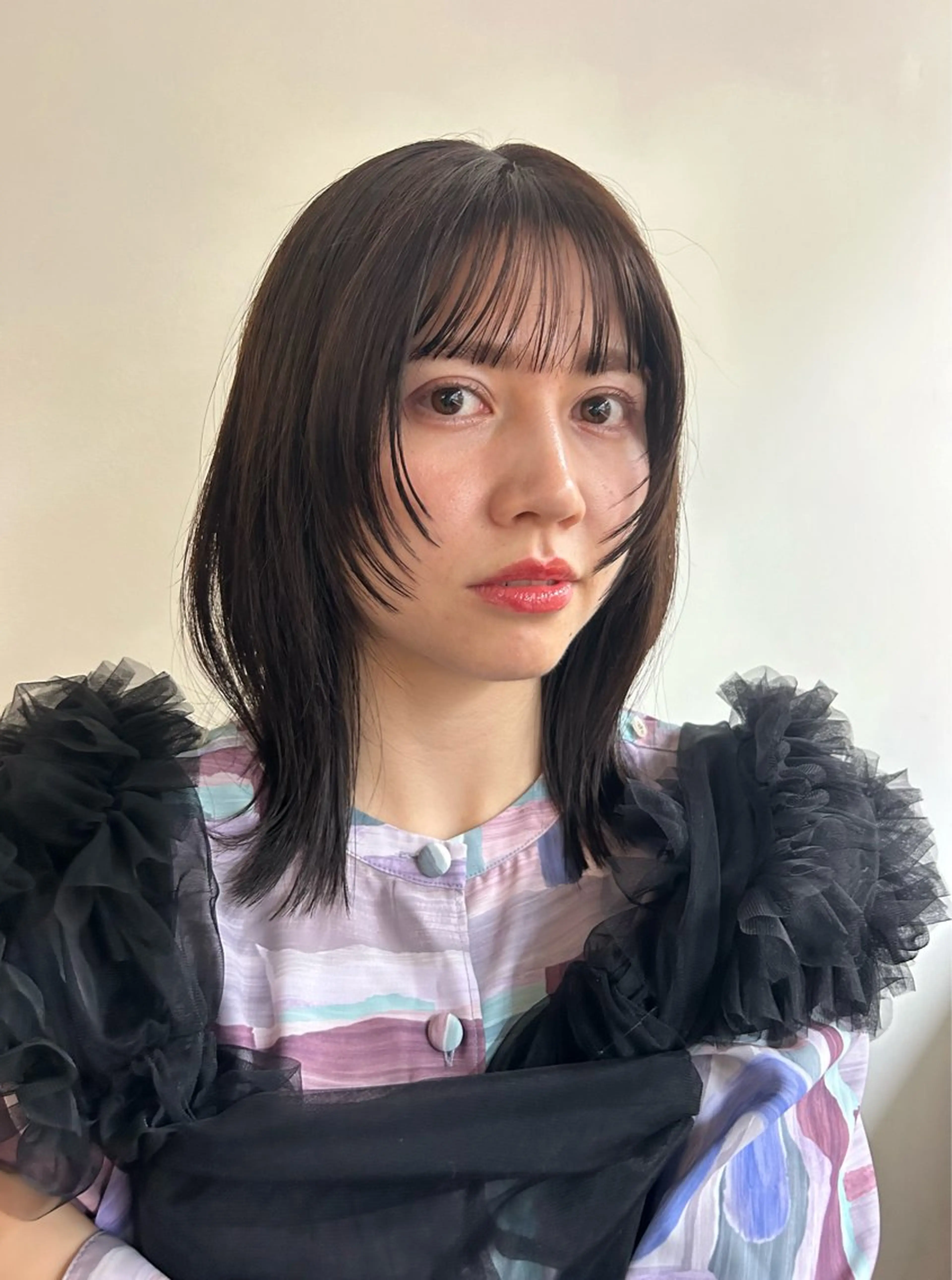 ミディアム カラー 似合わせカット 似合わせヘア/透明感 カラー/ Rioのヘアスタイル