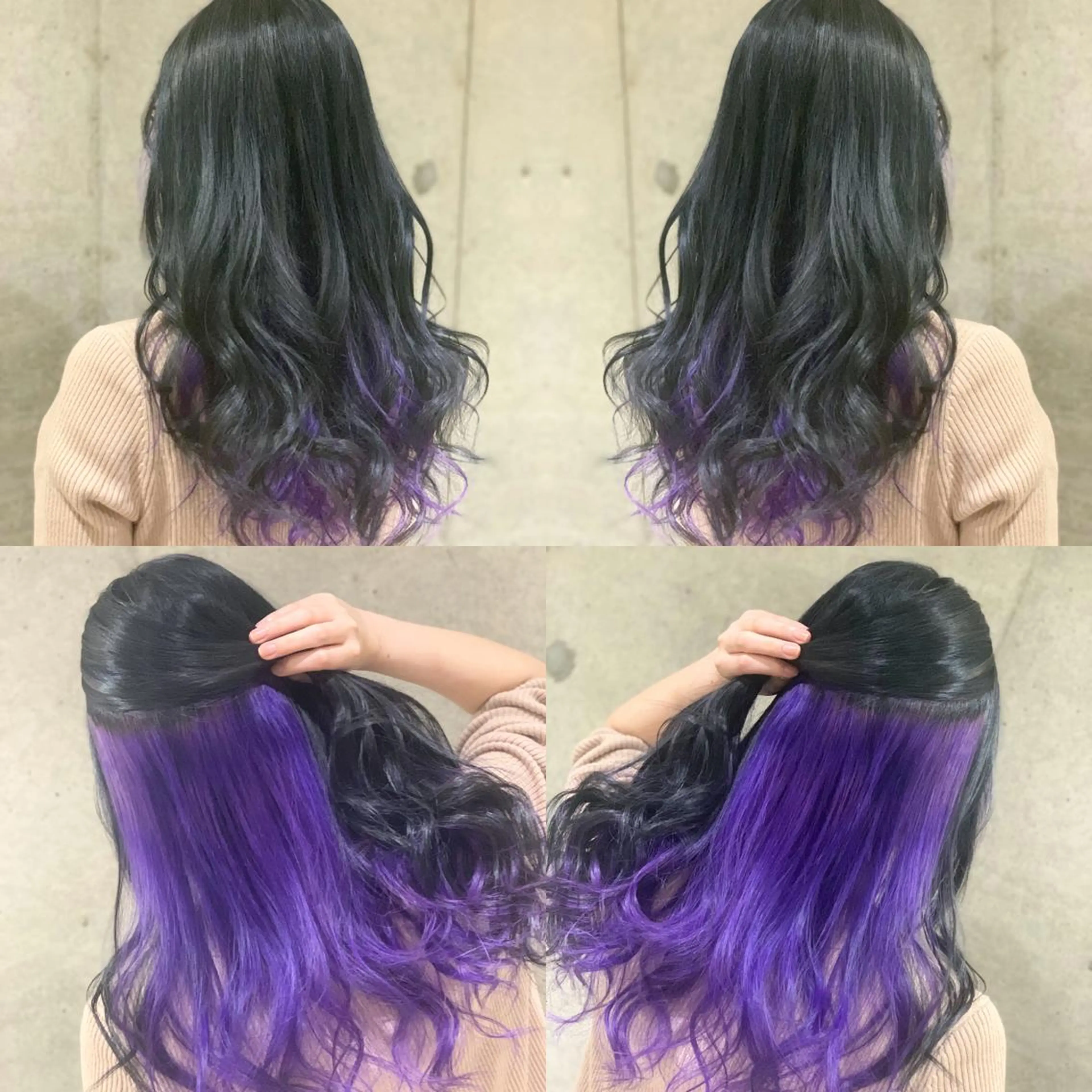 セミロング カラー ヘアアレンジ ヘアカラー トリートメント 髪質改善×ハイトーン 中田啄也のヘアスタイル