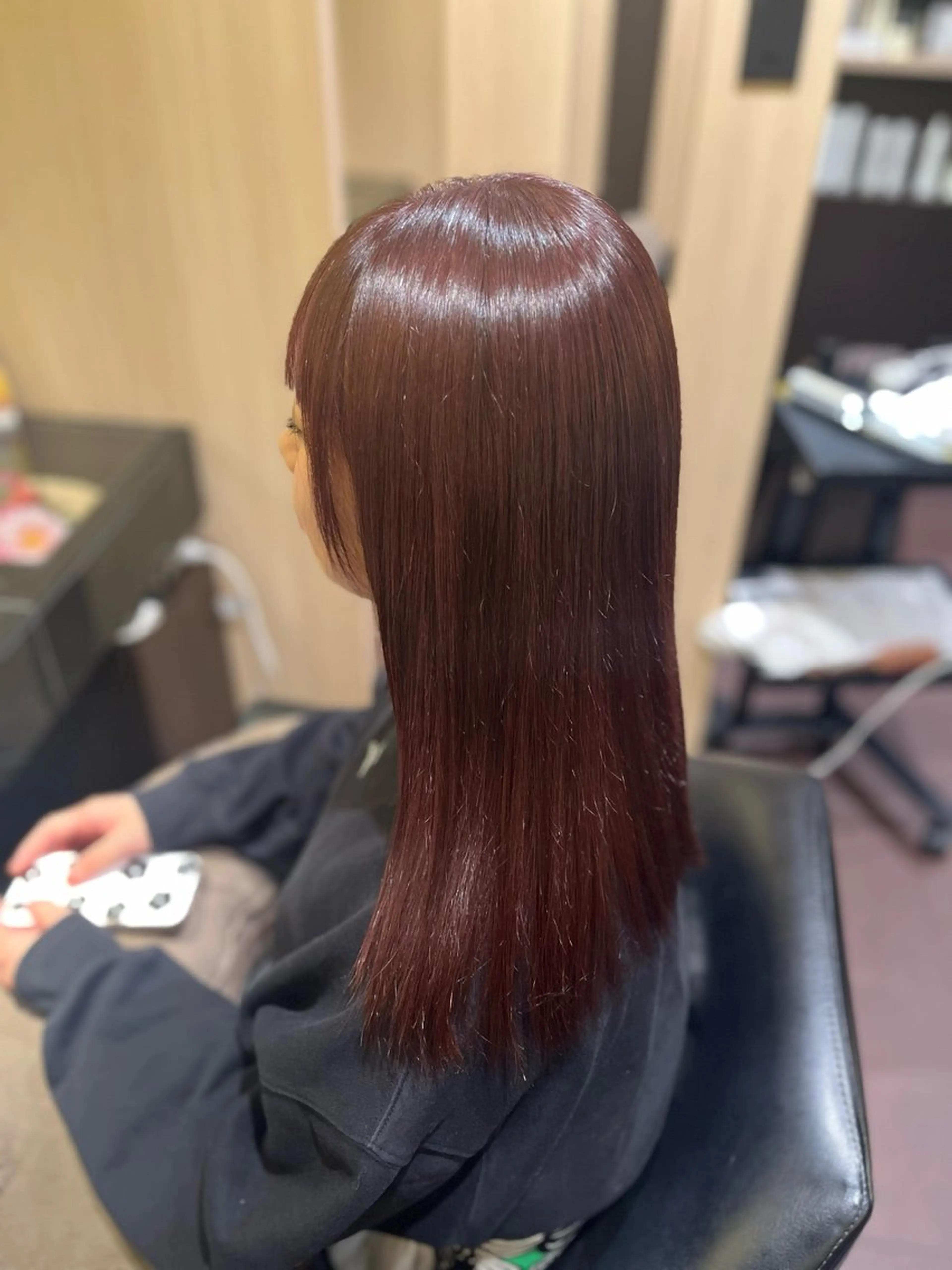 カラー ボルドーカラー モデル募集中🌼 岩下陽万里のヘアスタイル
