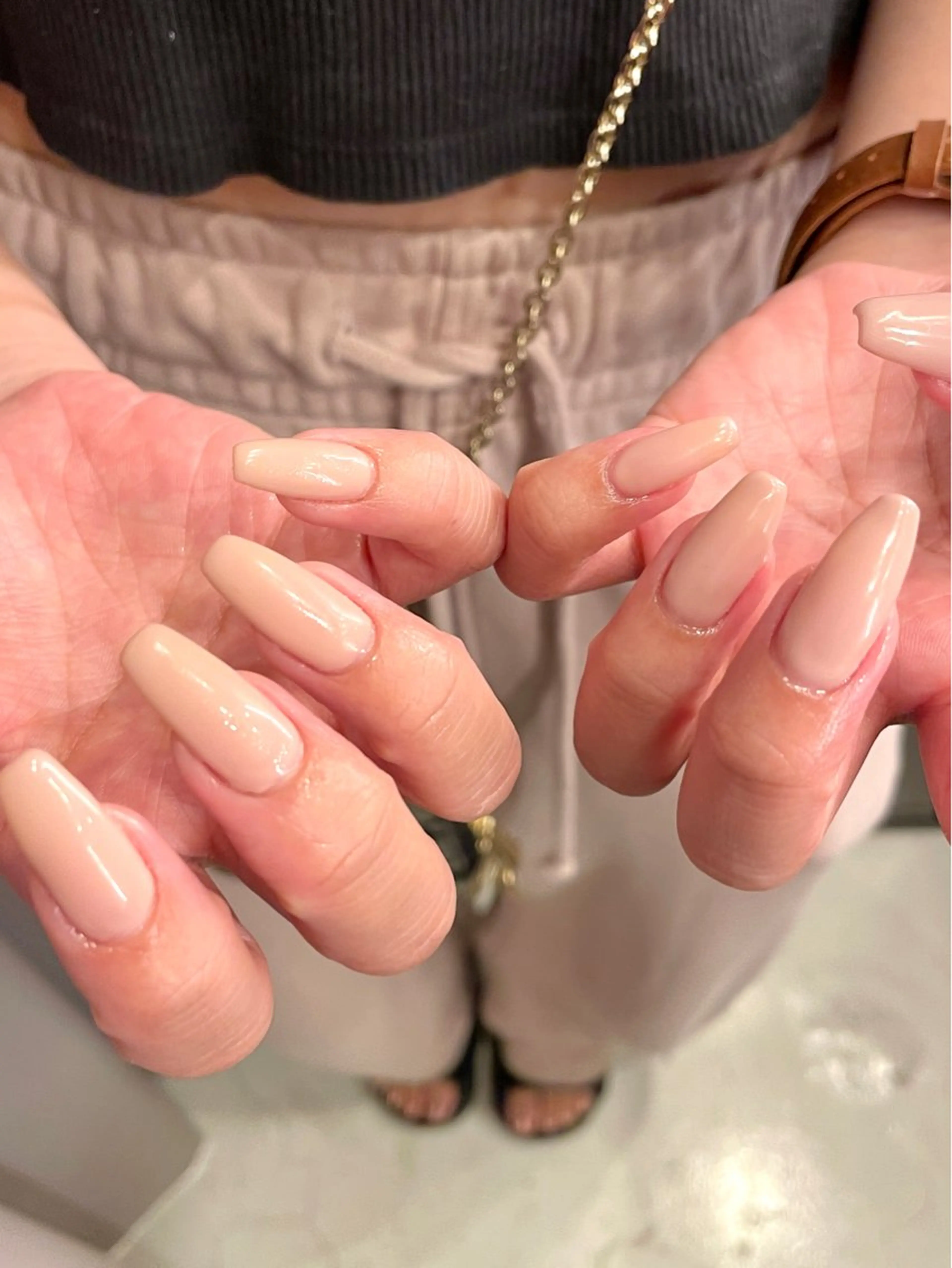 ネイル ジェルネイル ロングネイル ニュアンスネイル ワンカラーネイル スカルプネイル sususu駒澤大学 Azusaのネイルデザイン