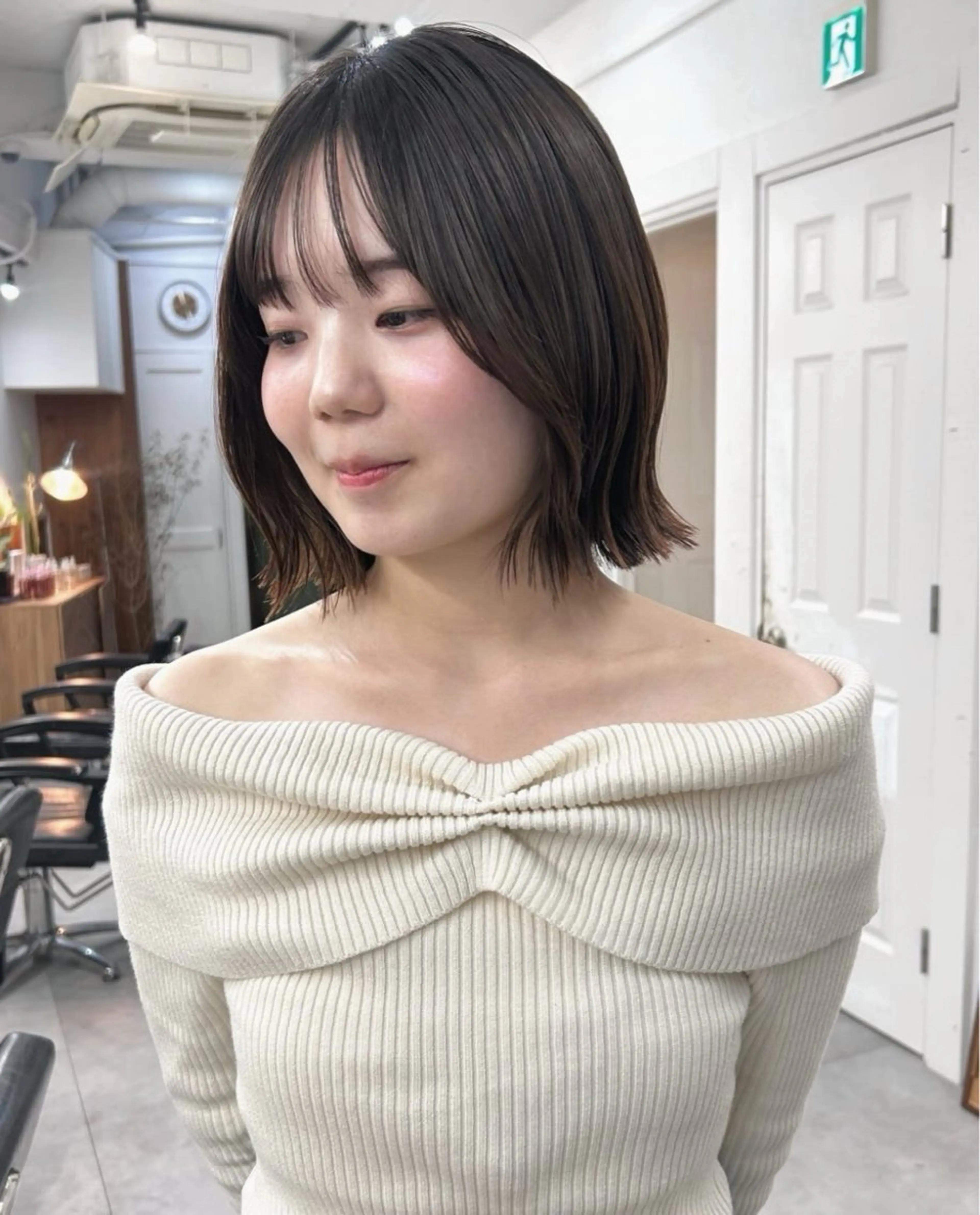 ミディアム カラー カット ヘアカラー レイヤーボブ/ 艶カラー/サナ🌼のヘアスタイル