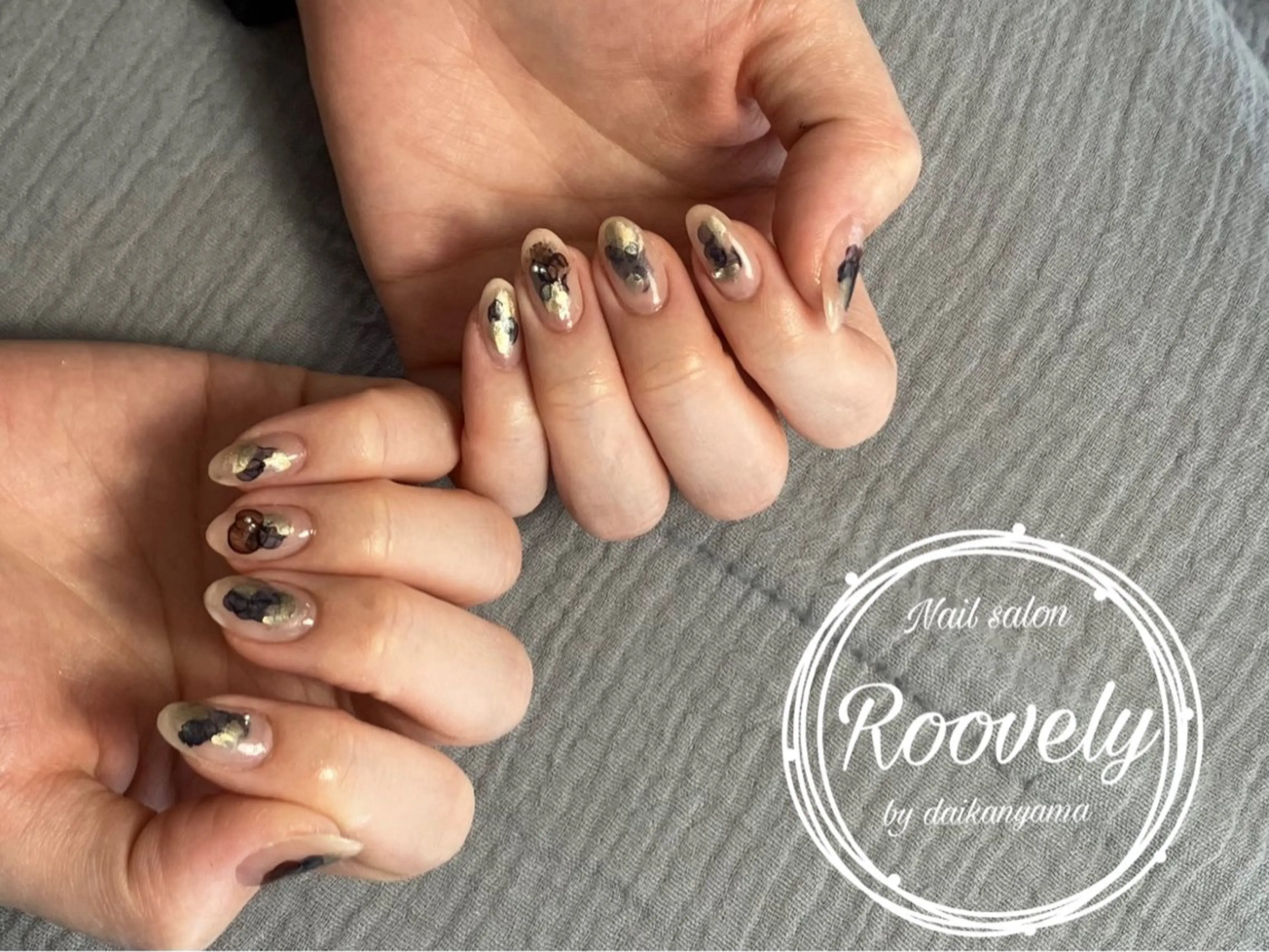 ネイル Nail salon Roovely 代官山店【ネイルサロンルブリー】所属・roovely Rumi／ニュアンスのネイルデザイン