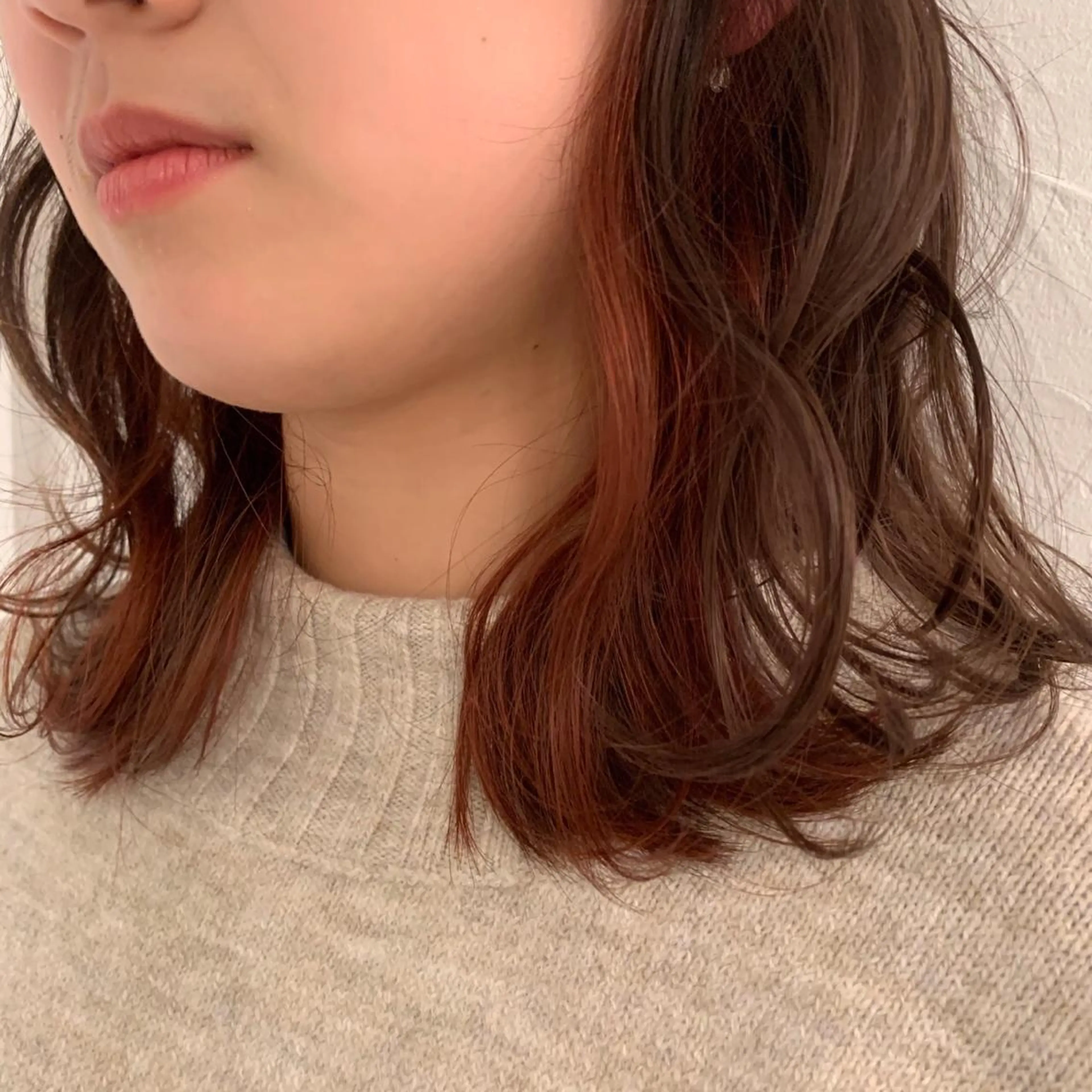 ミディアム カラー サイエンスアクア/艶 髪/レイヤー/清水のヘアスタイル