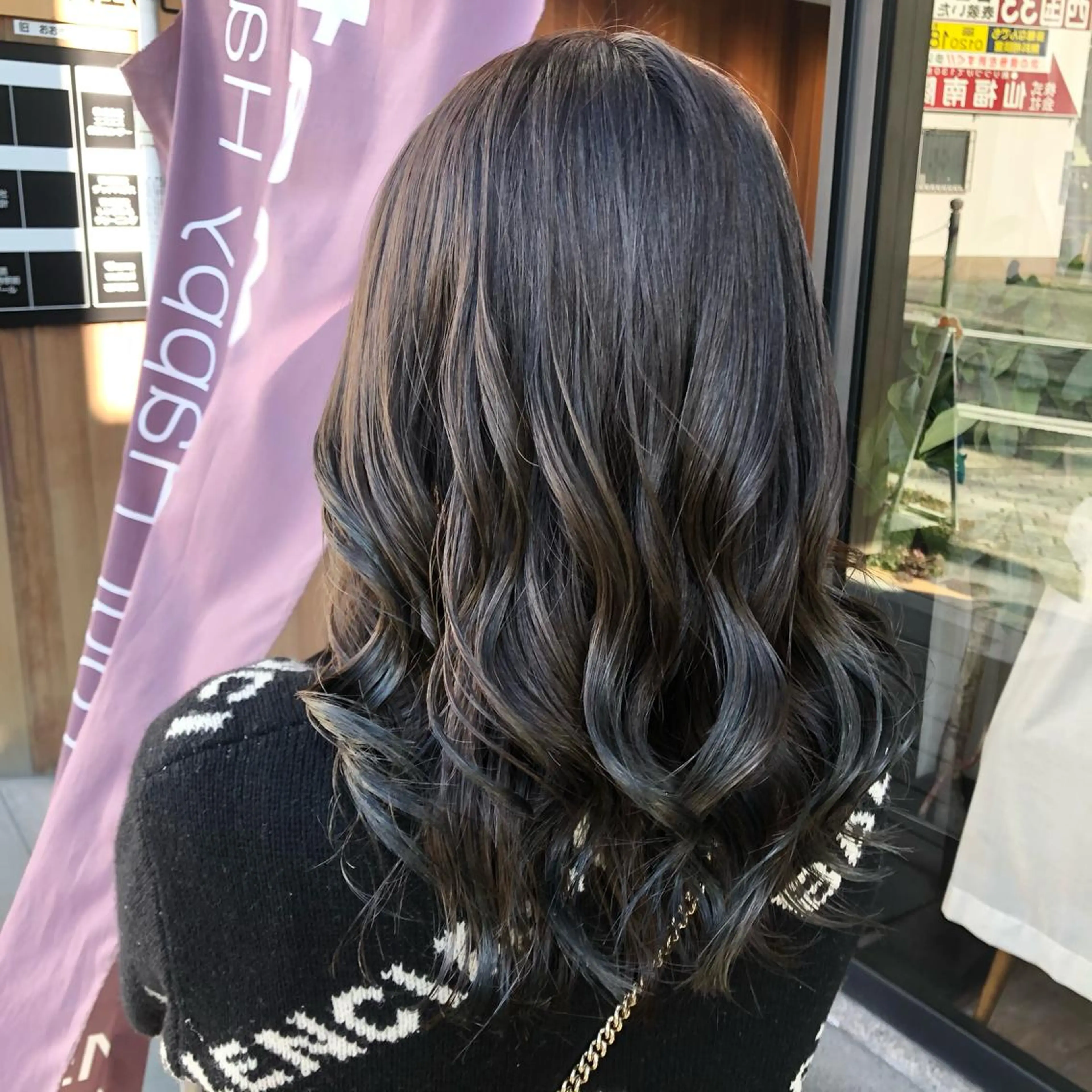 セミロング カラー トリートメント 酸熱トリートメント 大阪長居🌱野見山 卓也のヘアスタイル