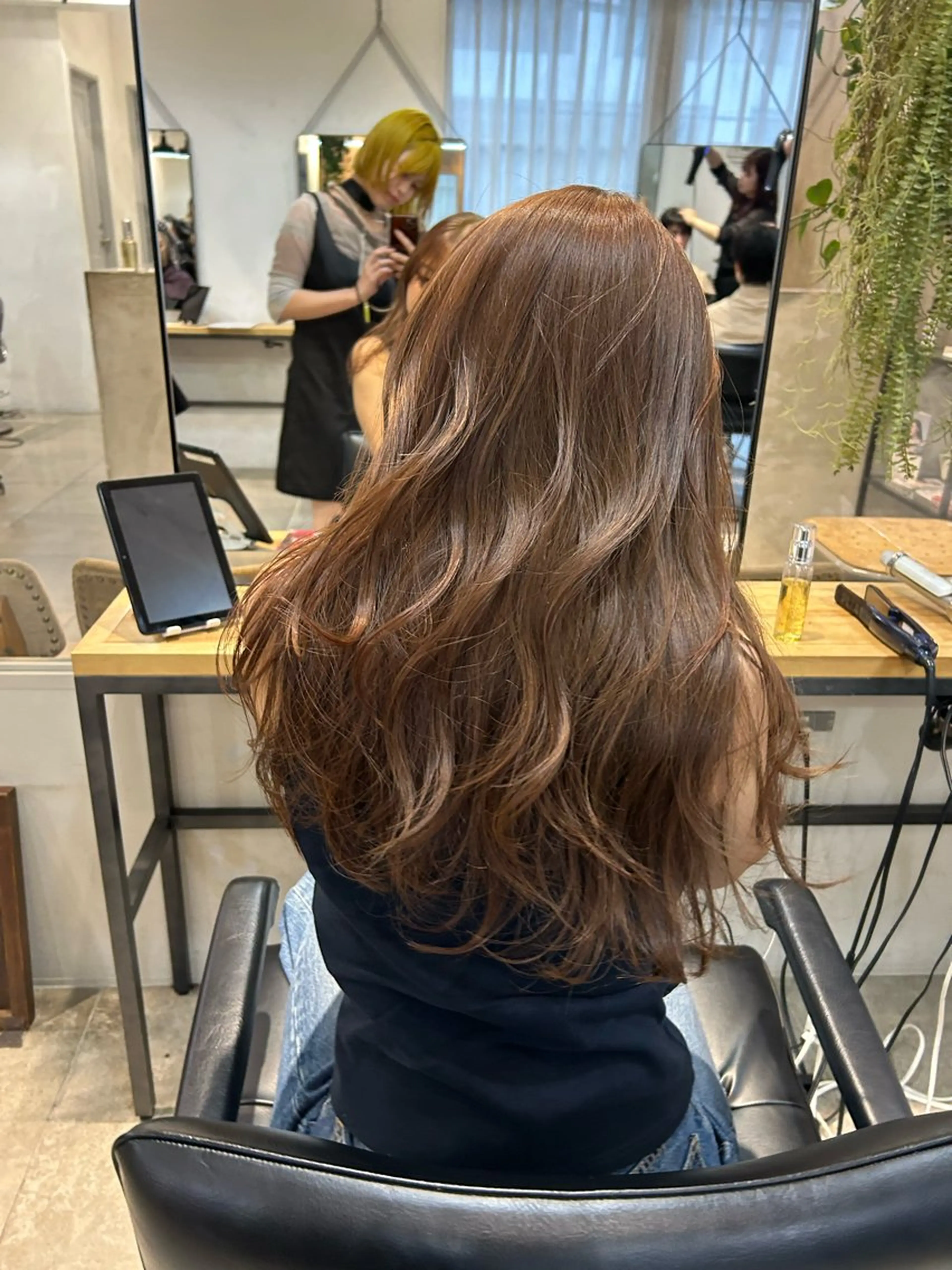 ロング カラー ヘアカラー トリートメント じゅわっと暖色カラー 🍊Moemiのヘアスタイル