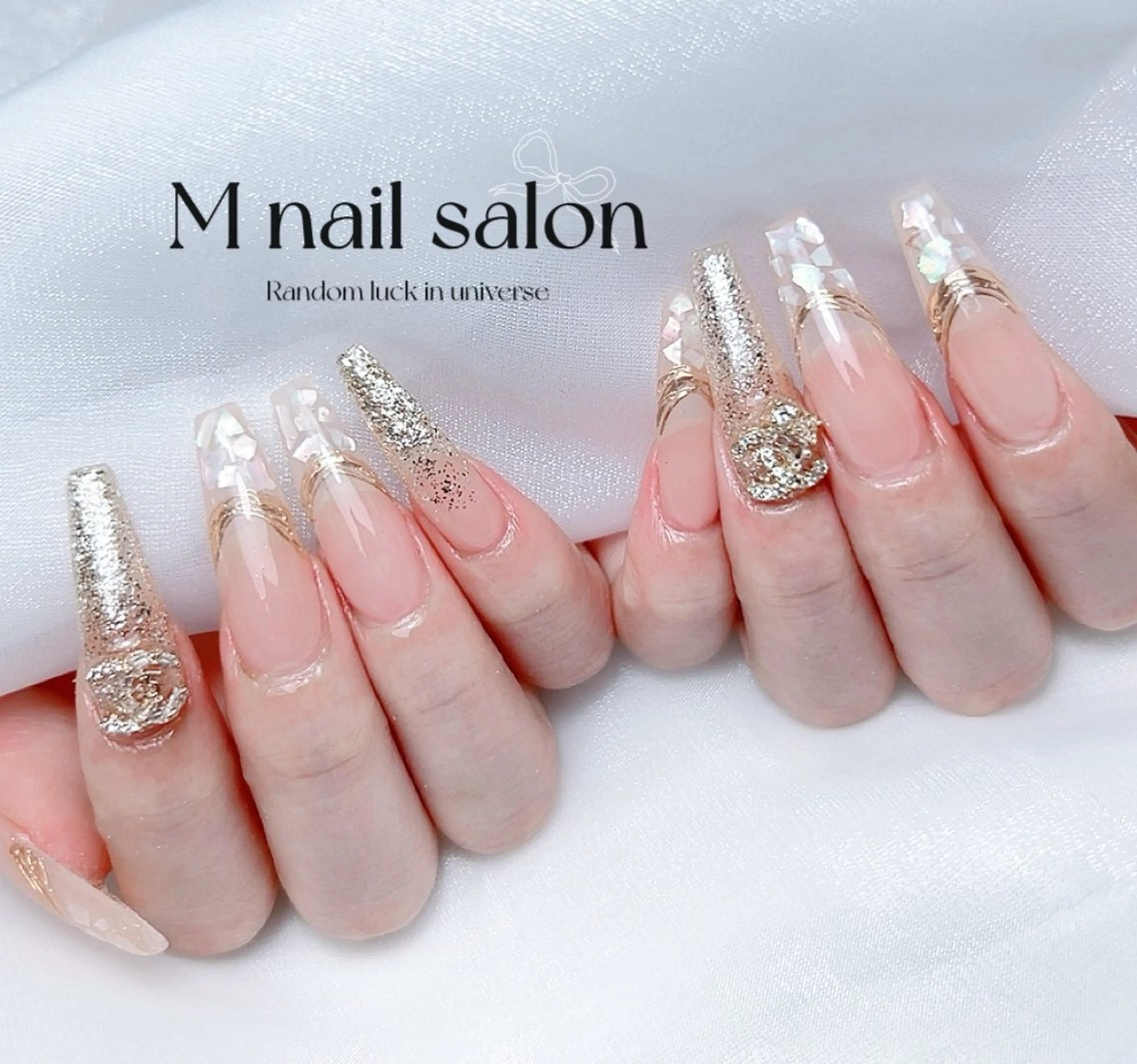 ネイル ハンドネイル M🌷nail 長さだし専門店のネイルデザイン