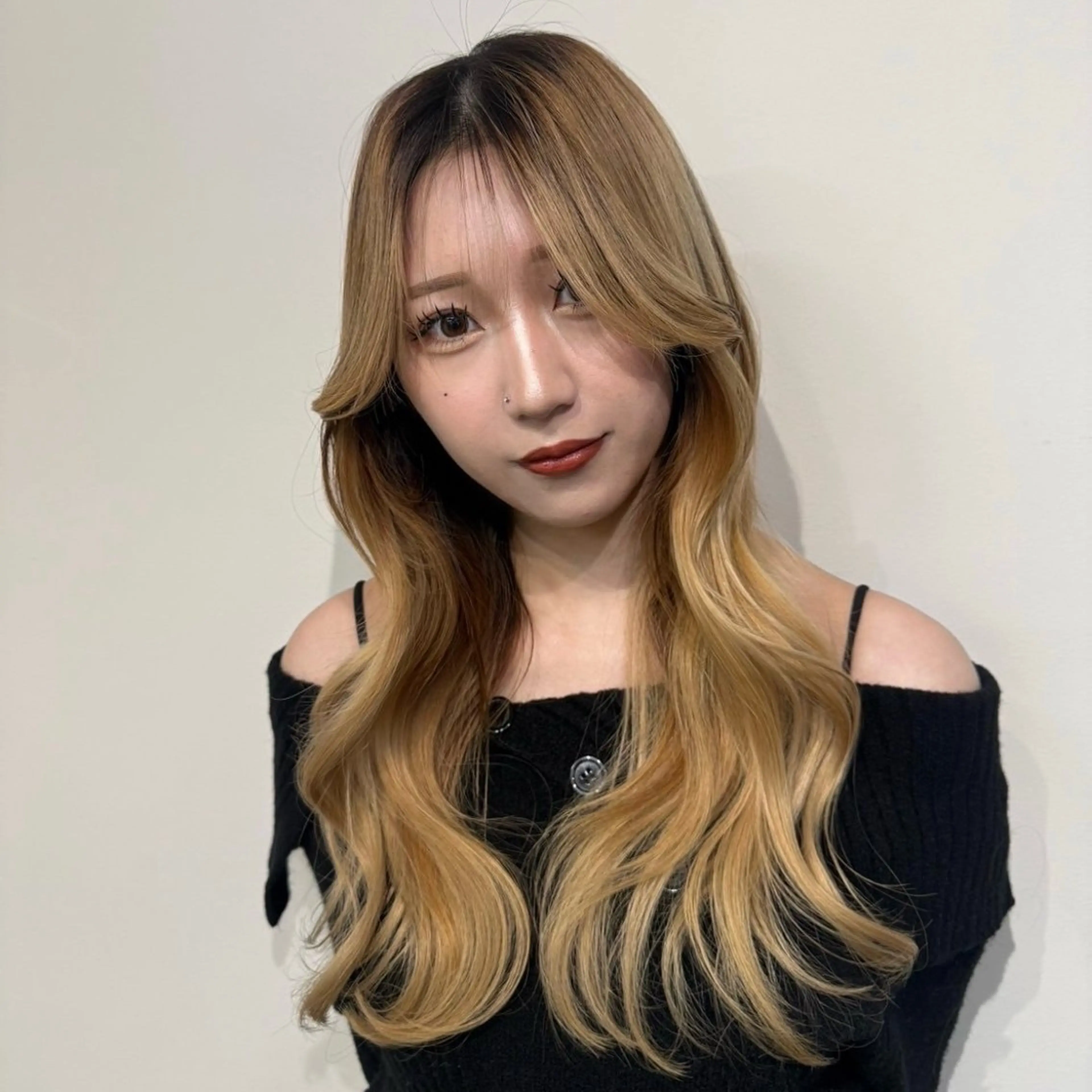 ロング カット トリートメント 新潟/万代/レイヤー 韓国風/明間未来のヘアスタイル