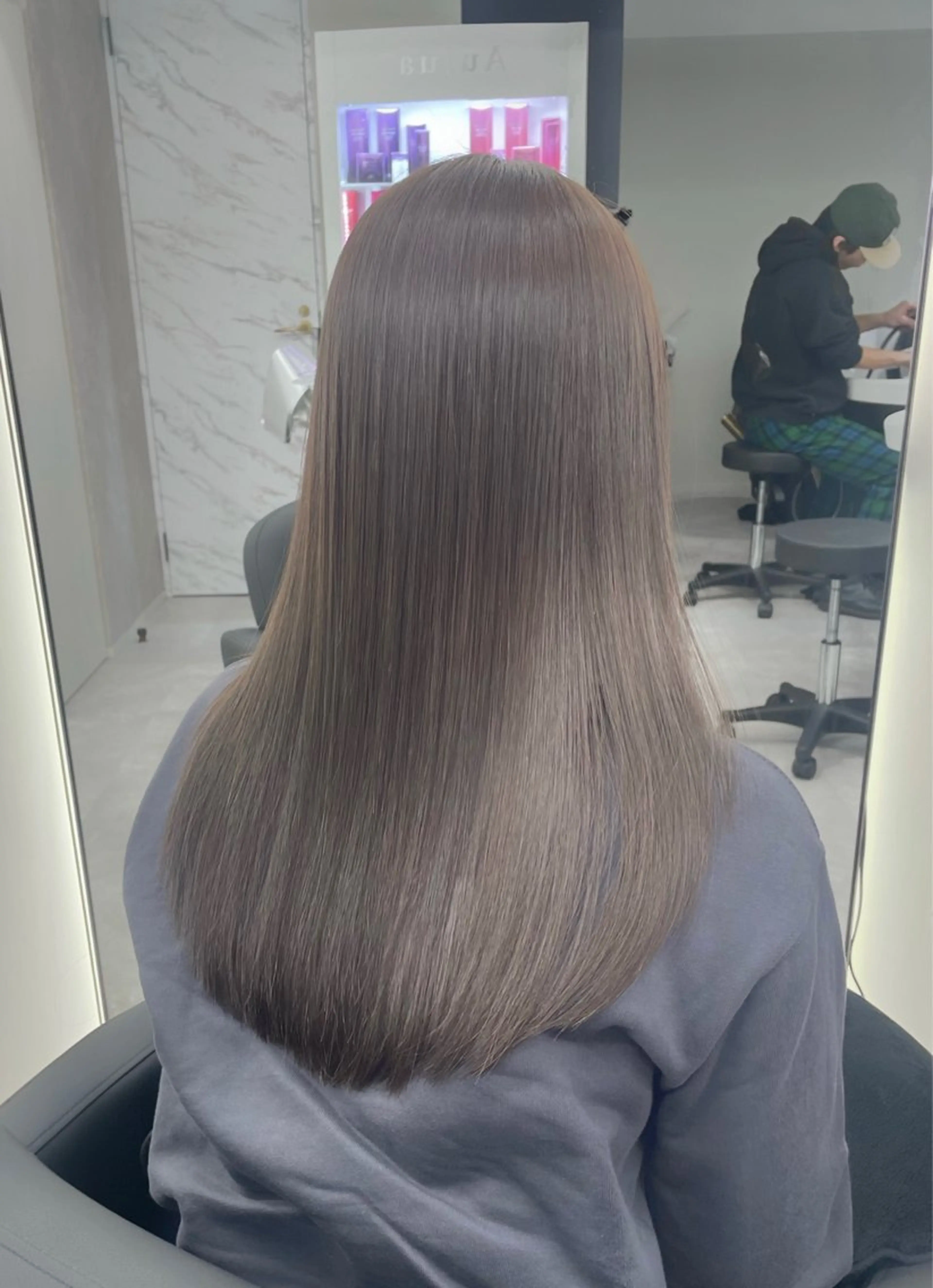 ロング カラー 心斎橋/ブリーチなし 髪質改善/レイヤーのヘアスタイル