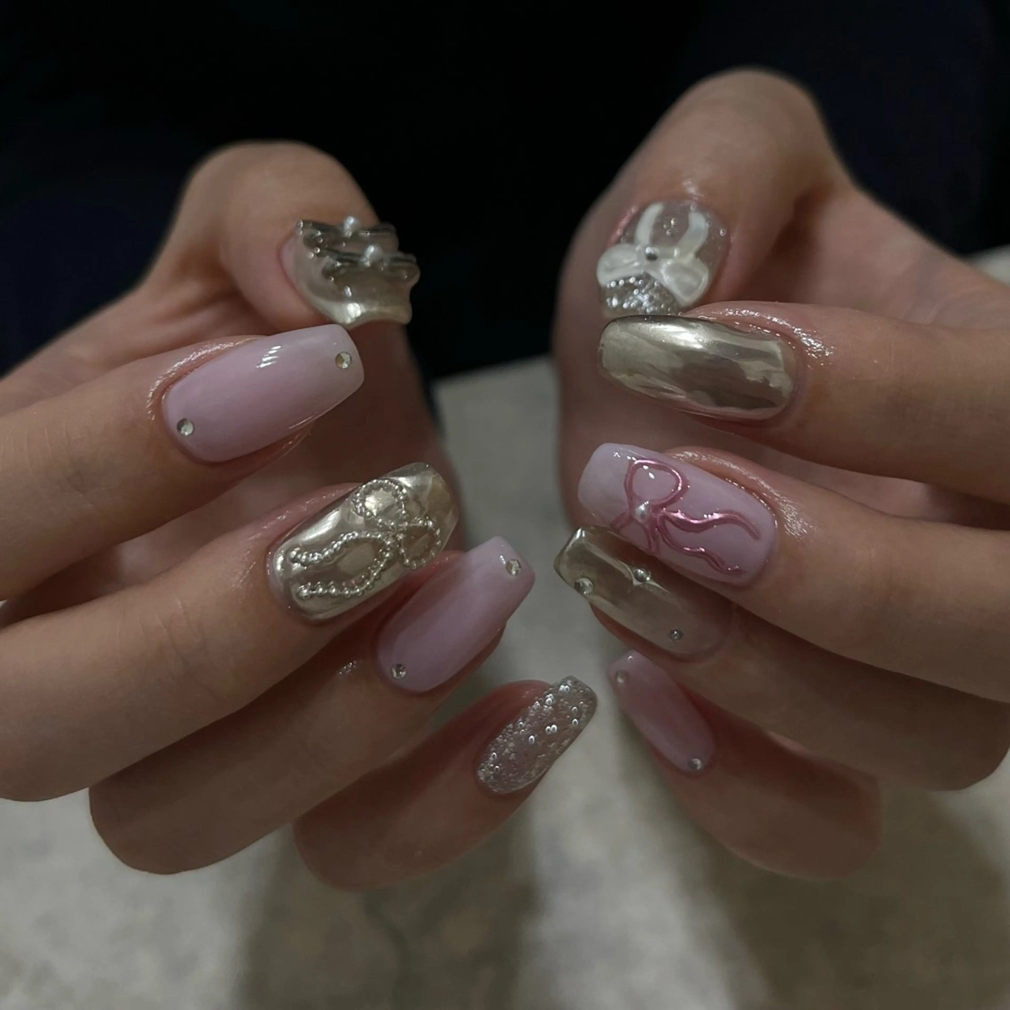 ネイル グリーン ハンドネイル nail salon O (en)所属・vegh. nail／阿波座のネイルデザイン