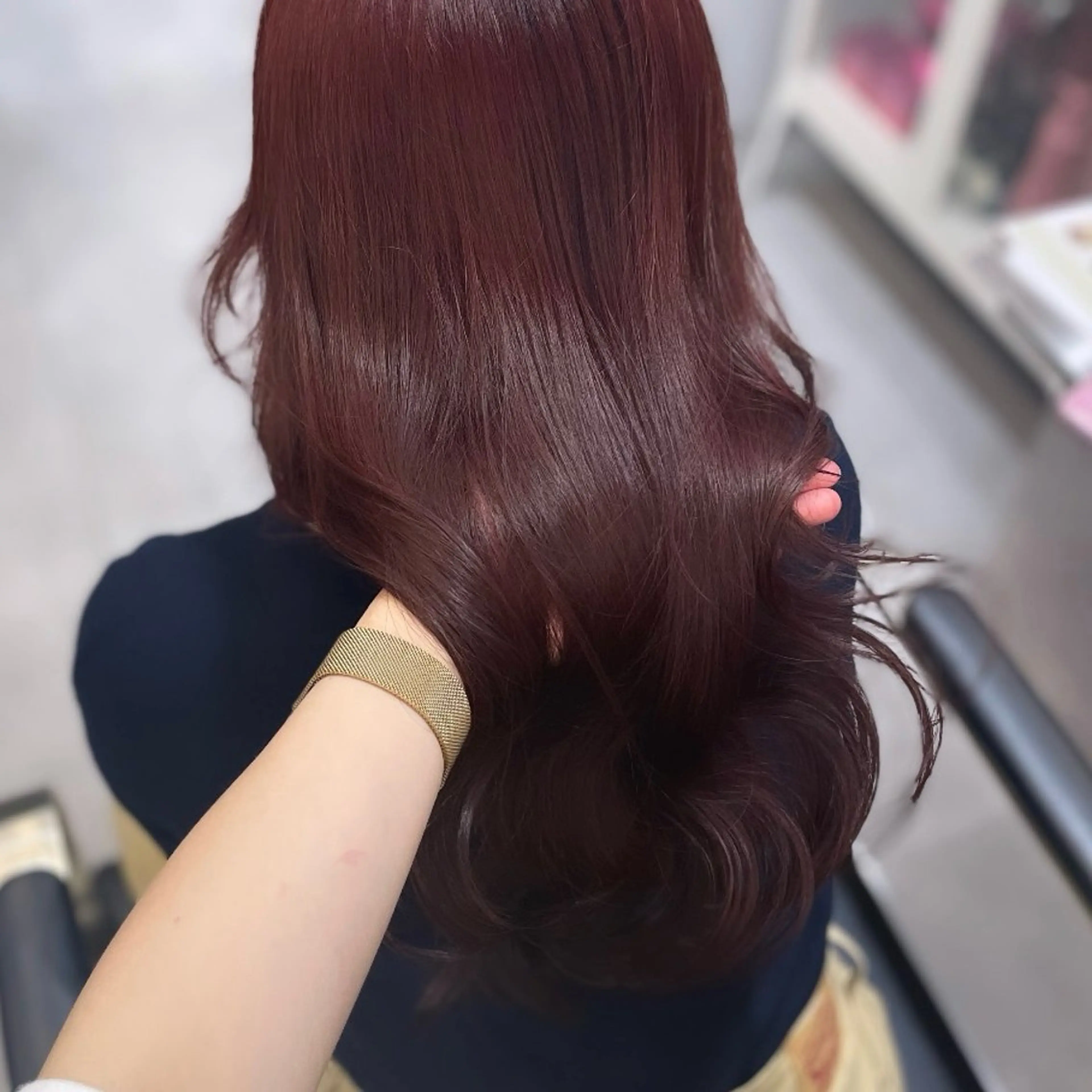 ロング カラー ピンクカラー 髪質改善 レイヤーカット Rui/透明感カラー 暖色/レイヤーカットのヘアスタイル