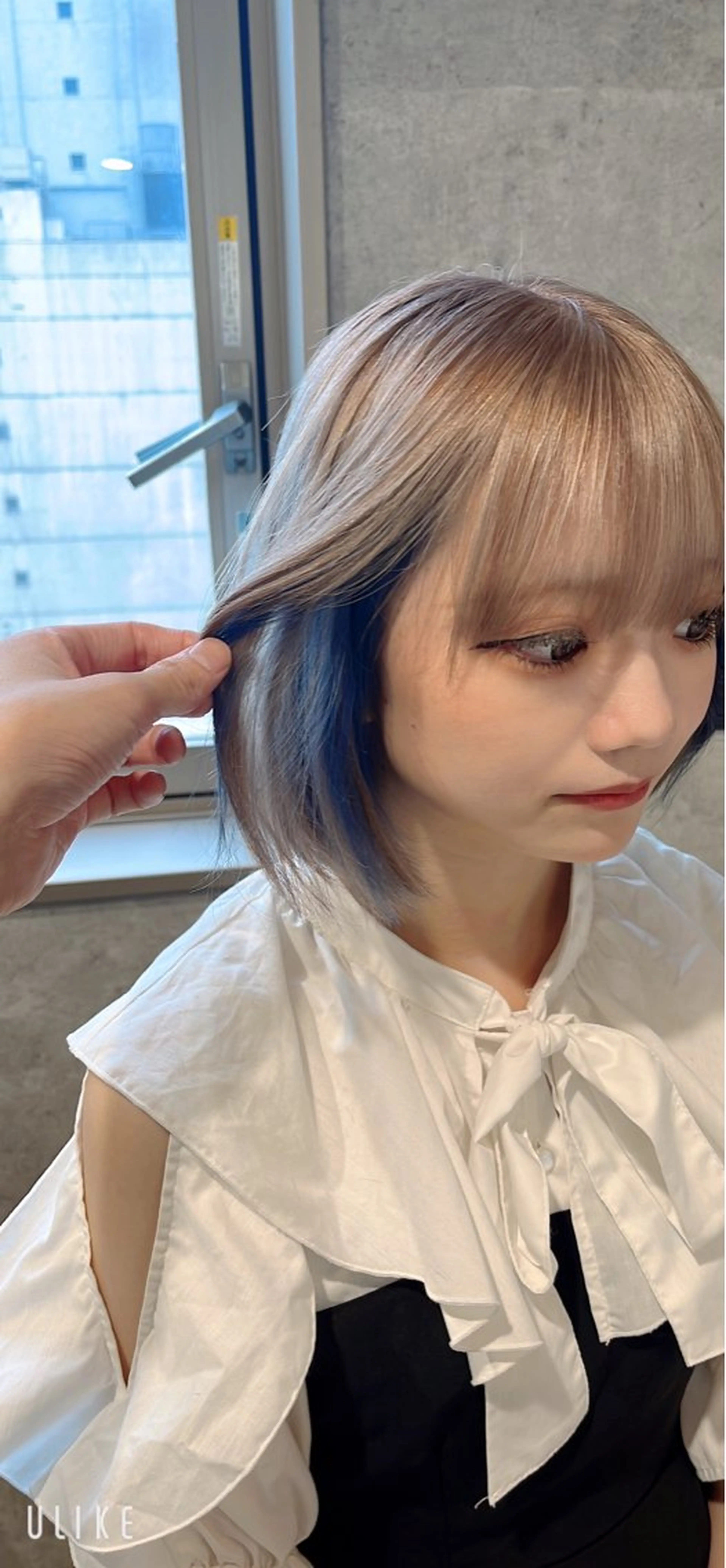 ショート カラー ダブルカラー 新宿のヘアスタイル