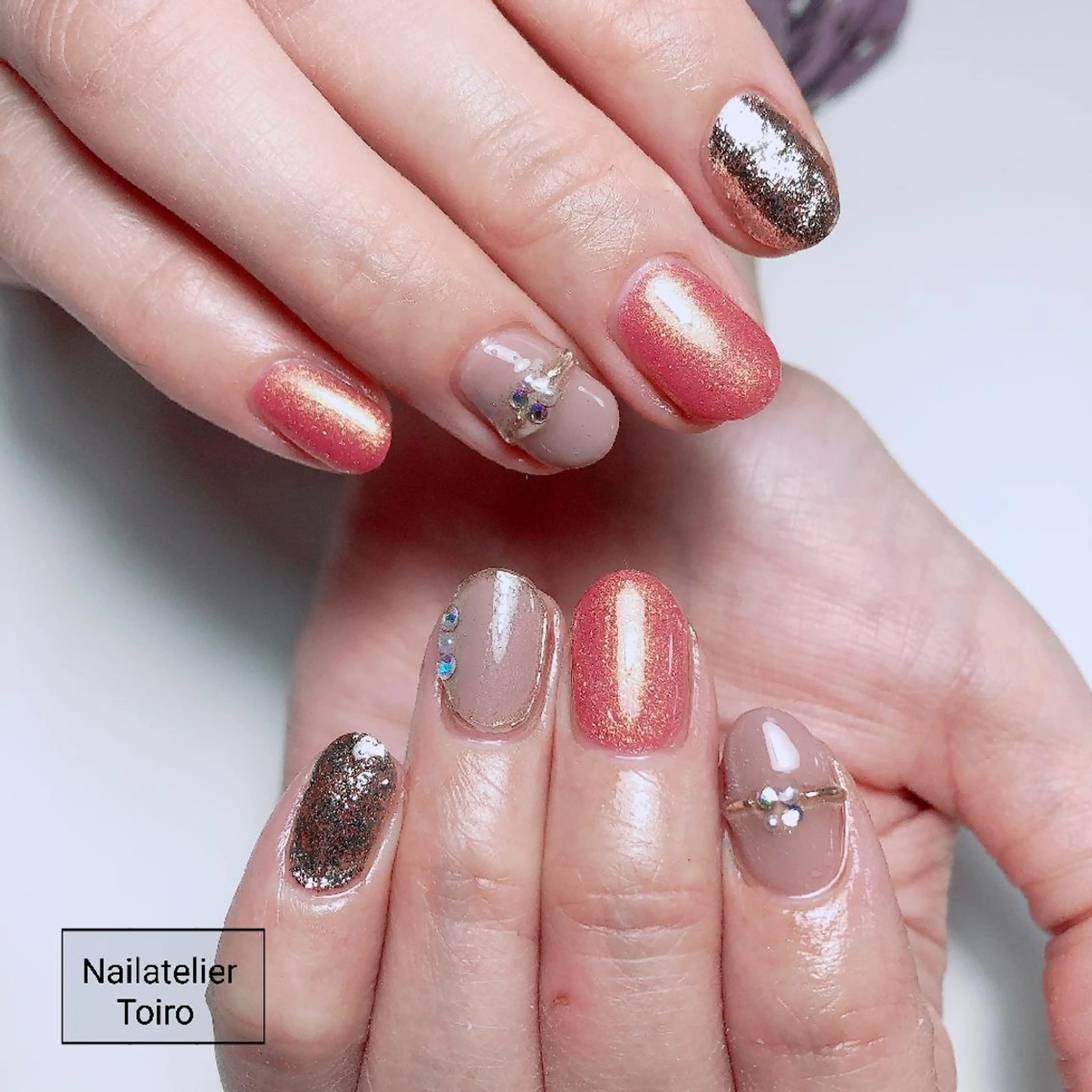 ショート ネイル シンプルネイル ☺︎山部 志麻☺︎のネイルデザイン