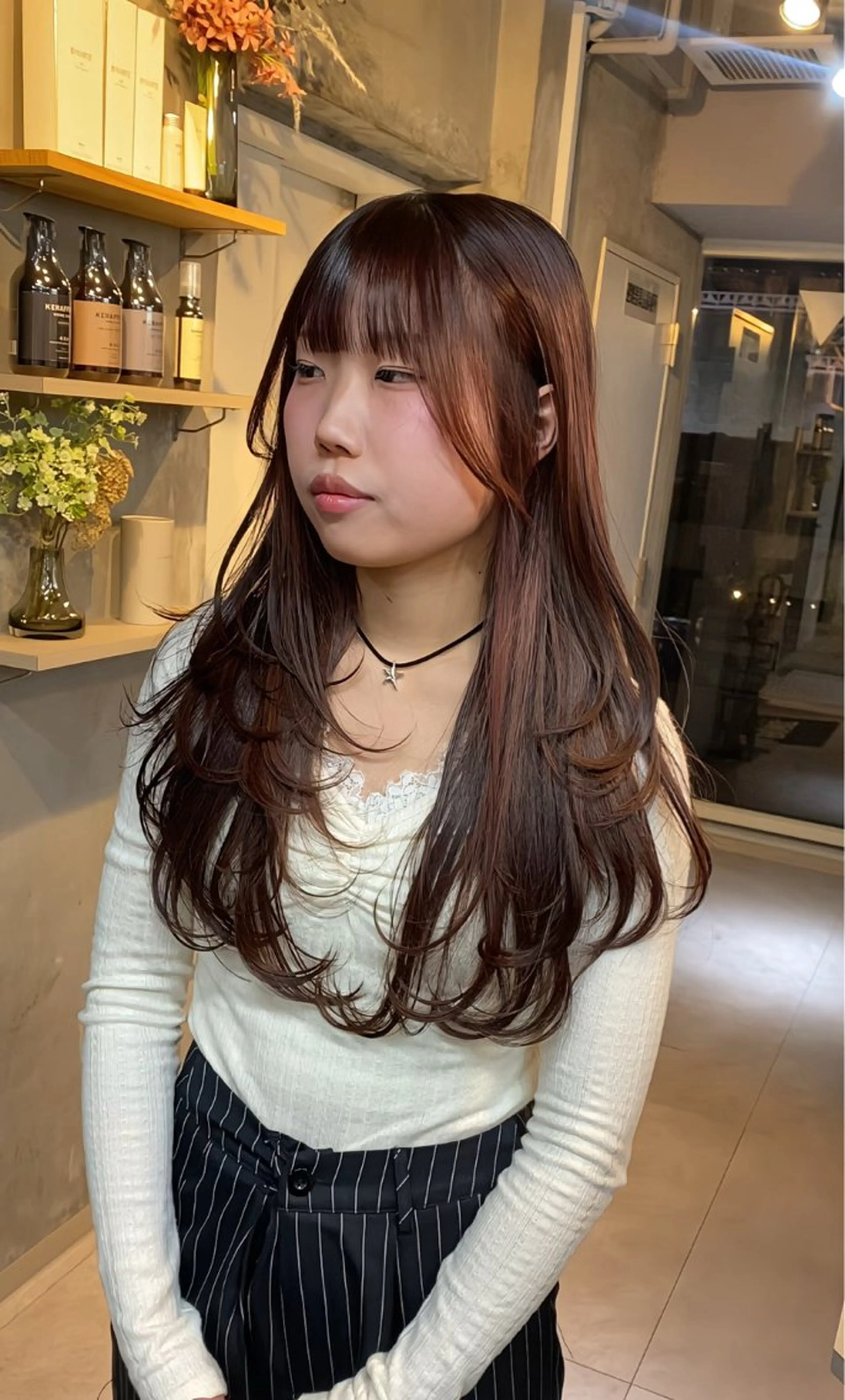 セミロング レイヤーカット FORT所属・レイヤー/髪質改善 池本　紘之のヘアスタイル