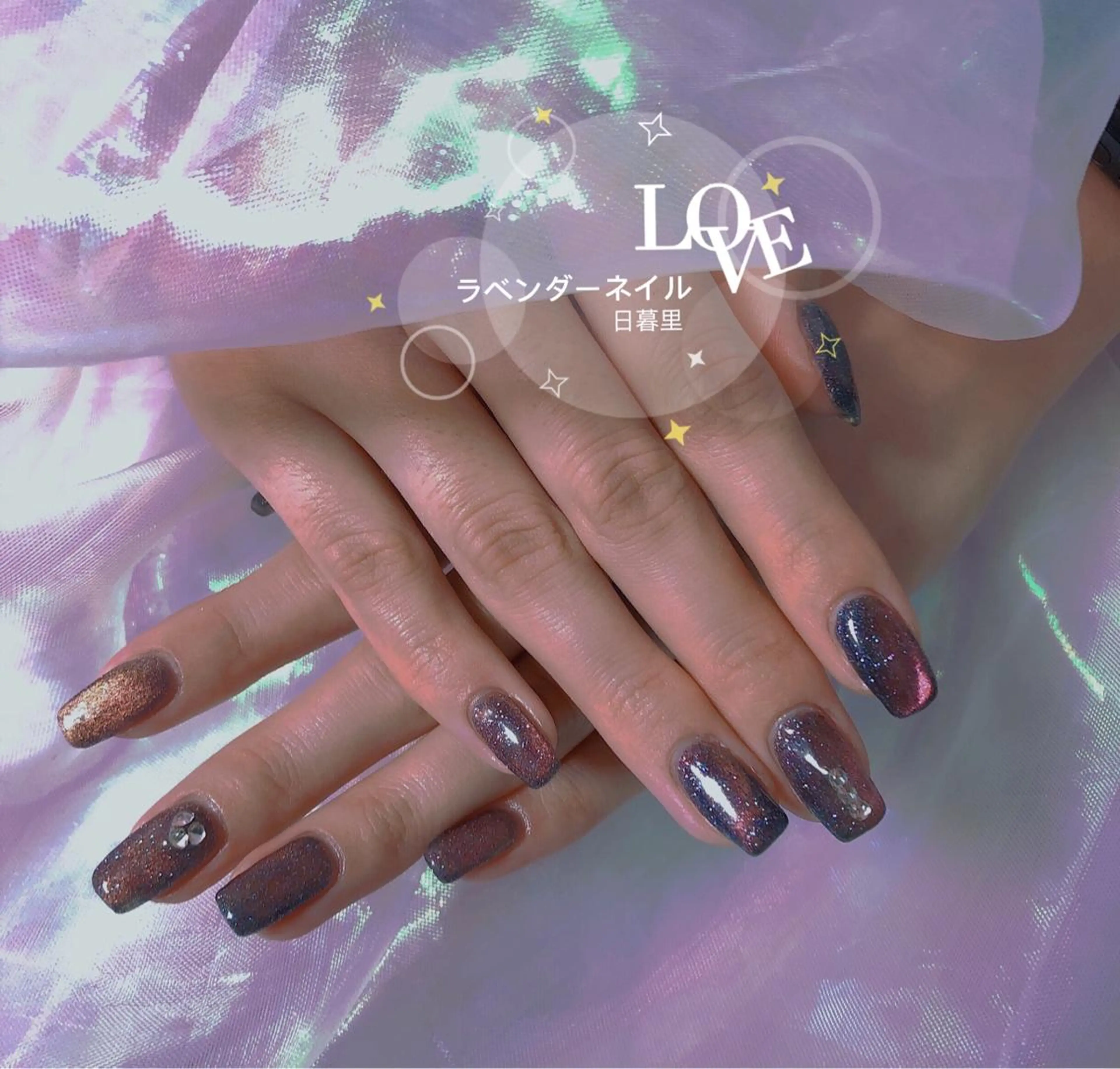 ネイル ラベンダー💖日暮里 ルル💖ネイルのネイルデザイン
