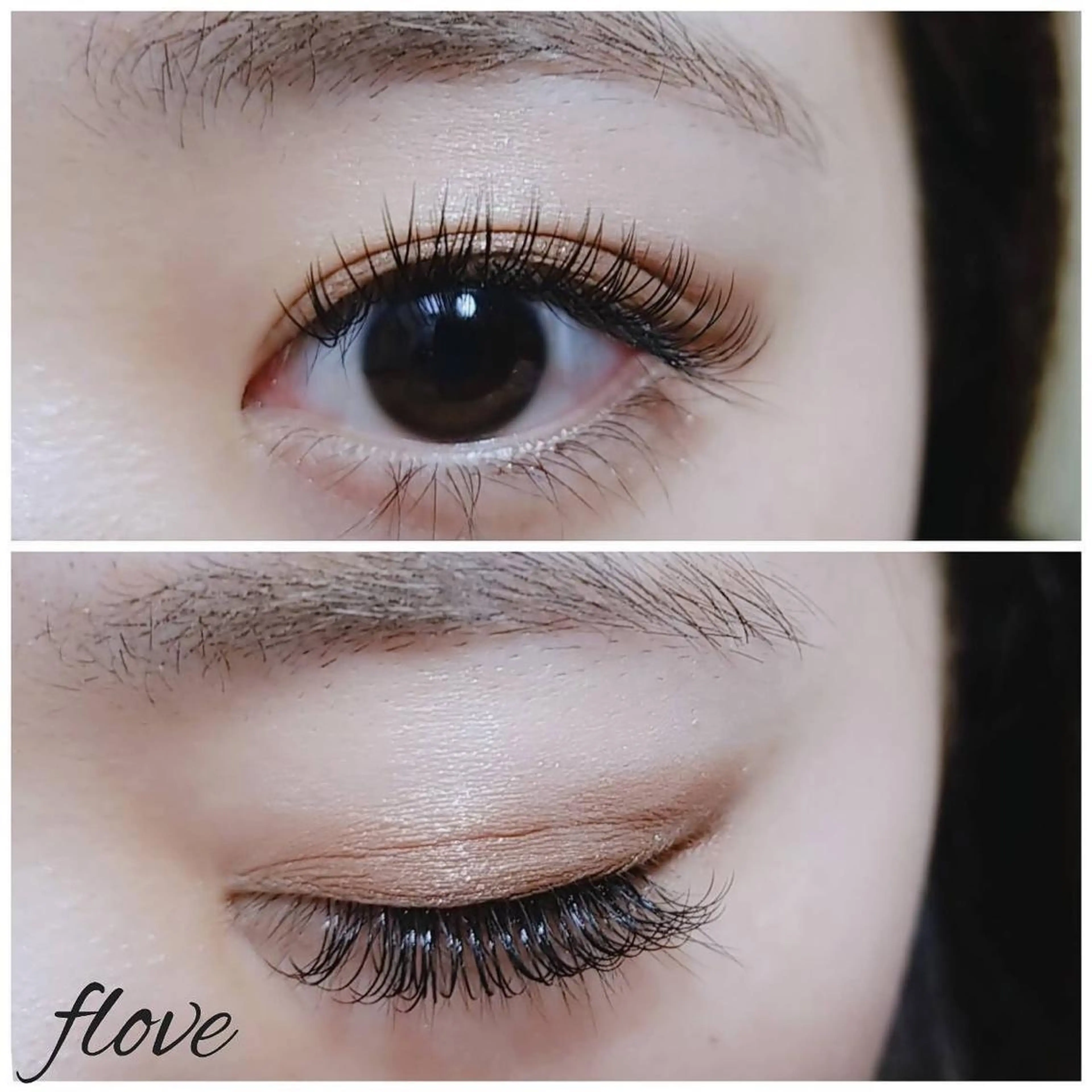 マツエク・マツパ フラットラッシュ マツエク 長持ちLEDマツエク 谷塚駅前店floveのマツエク・マツパデザイン