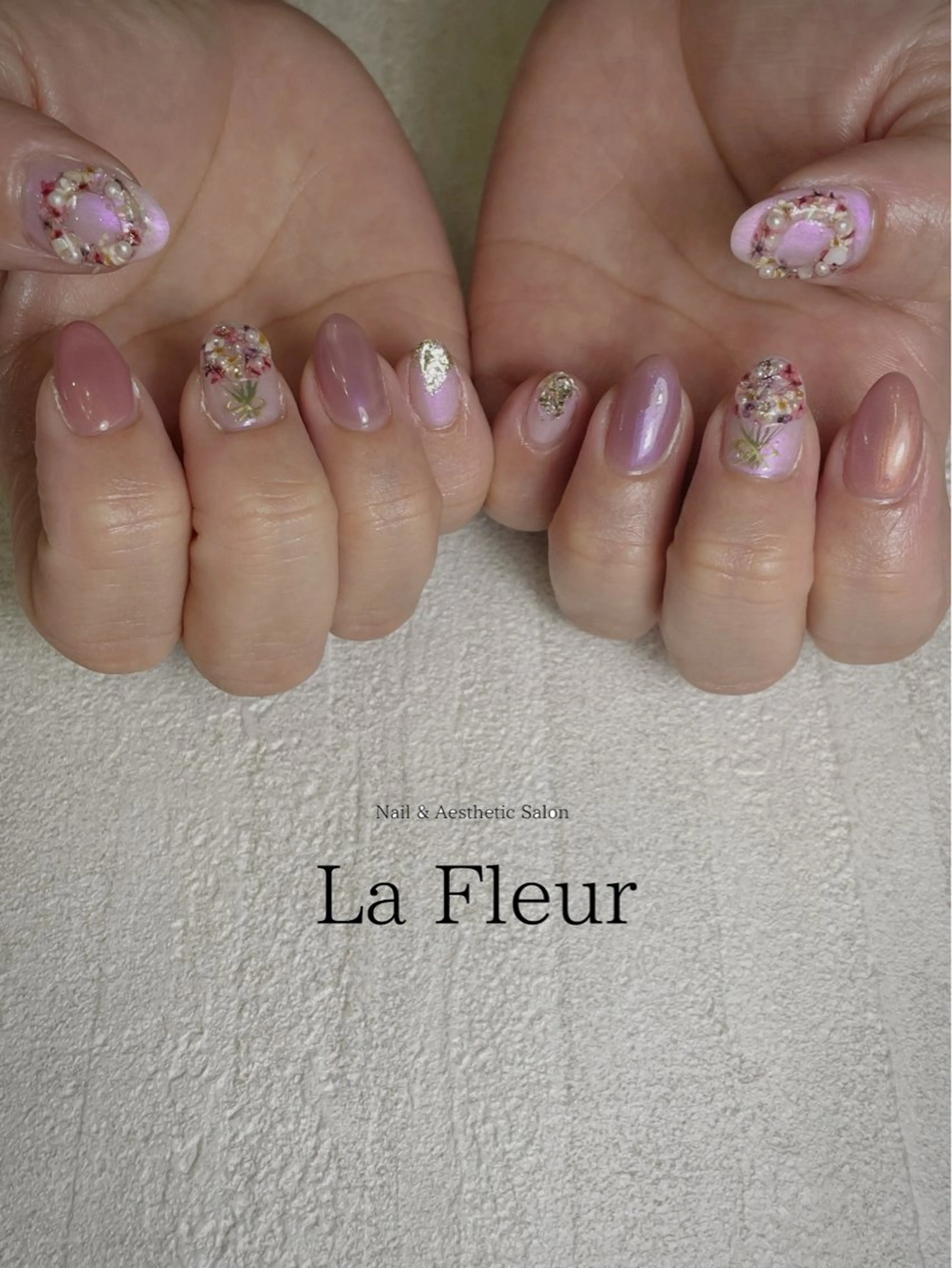 ネイル ラメ(グリッター) ハンドネイル K Harukaのネイルデザイン